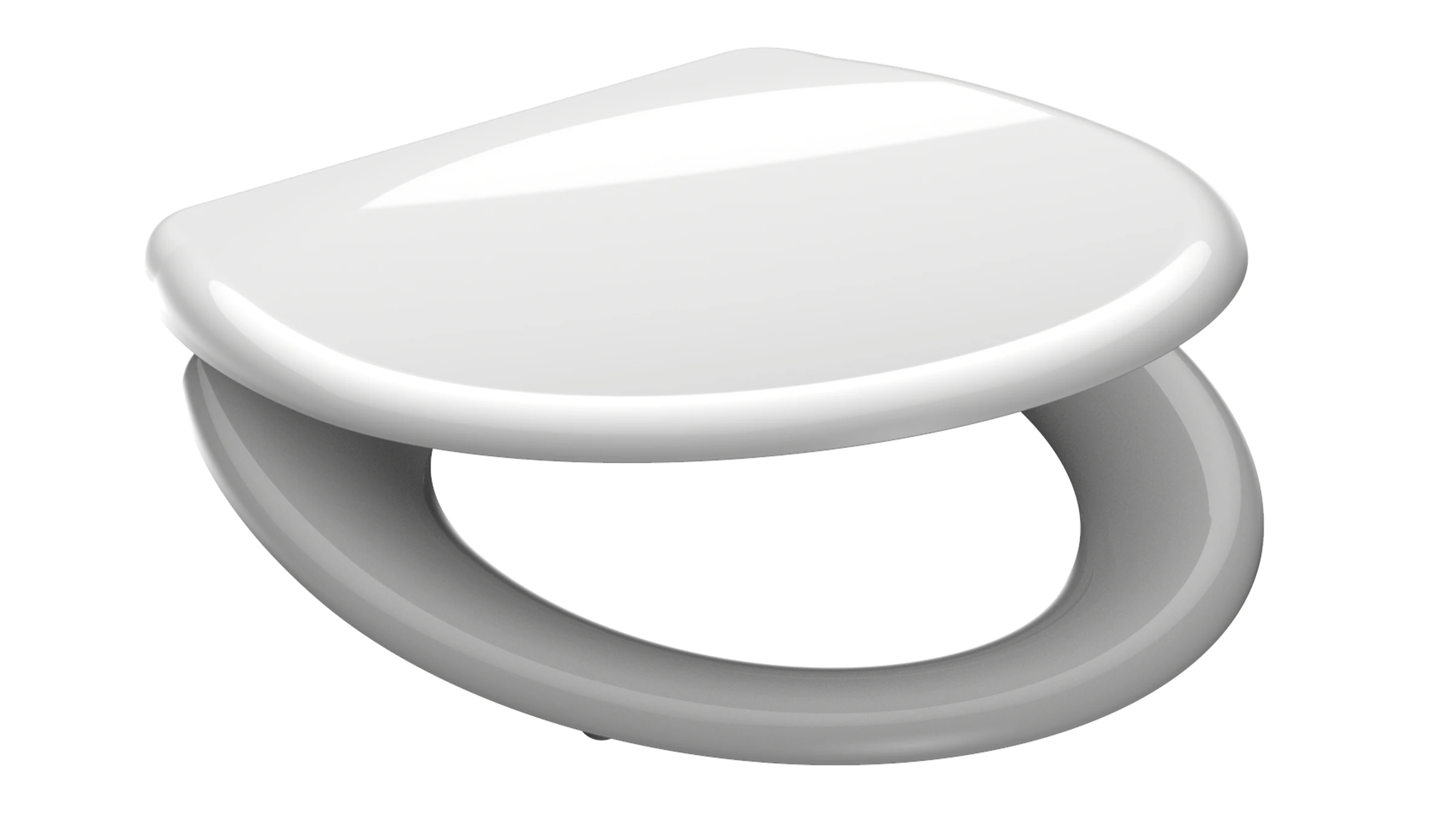 Duroplast WC-Sitz WHITE, mit Absenkautomatik und Schnellverschluss