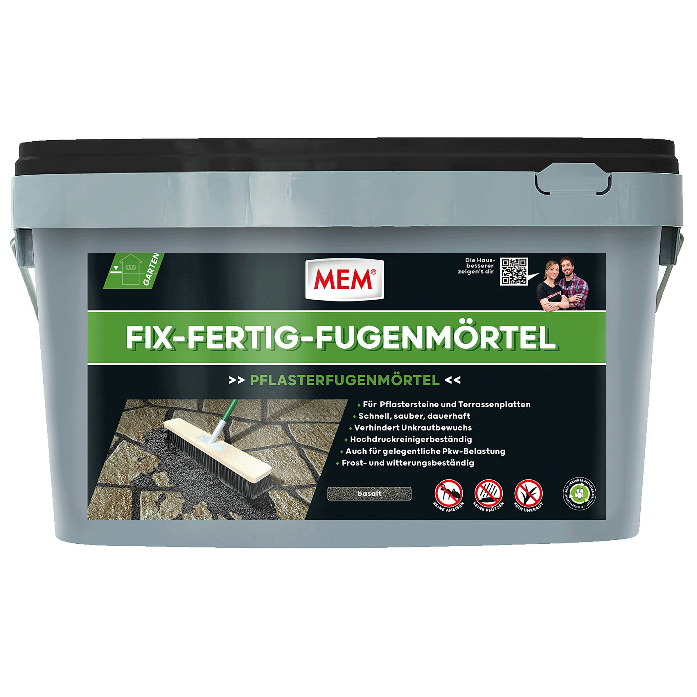 MEM Fix-Fertig-Fugenmörtel 25 kg basalt