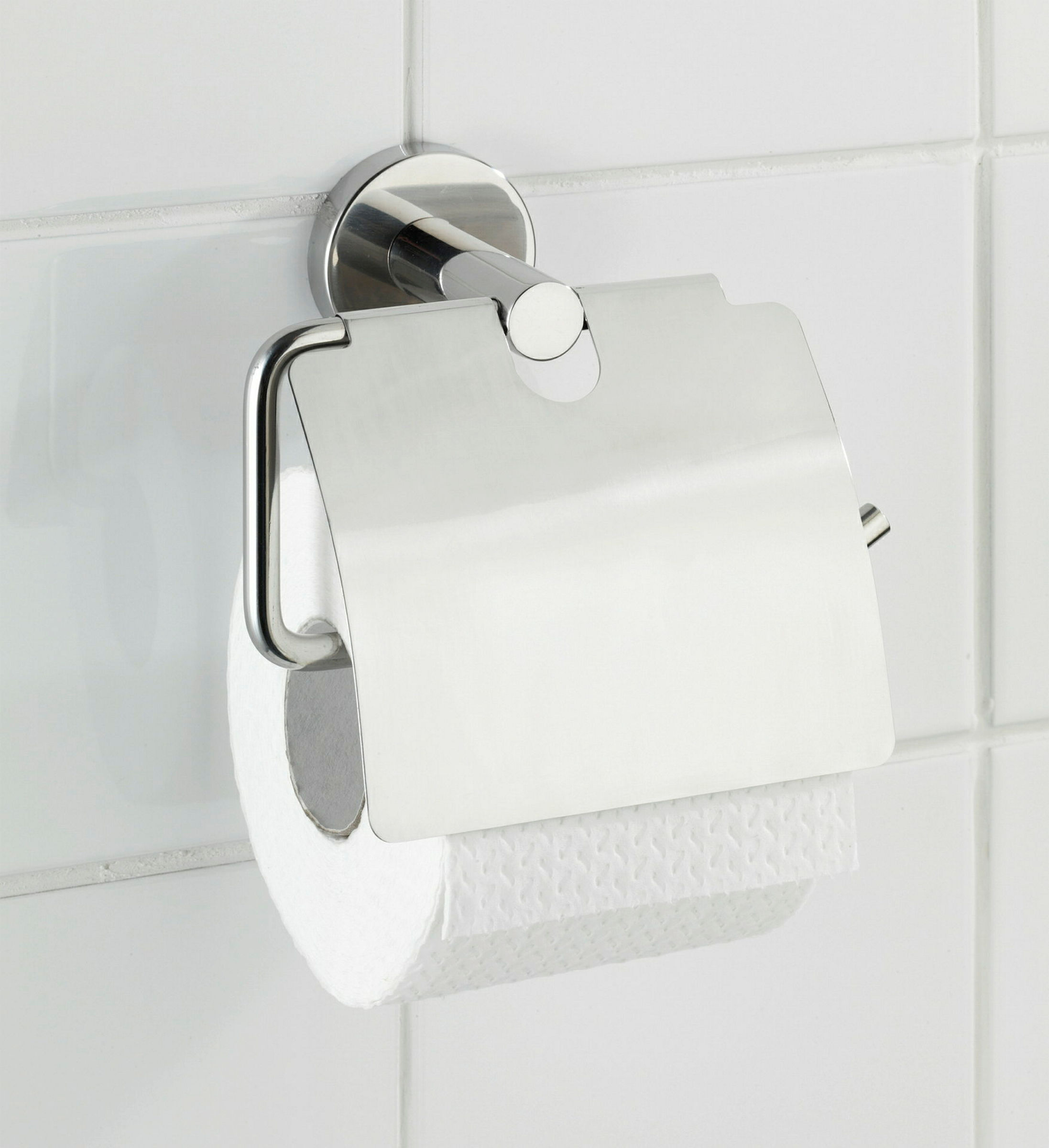 Toilettenpapierh. m.Deckel, Bosio Shine