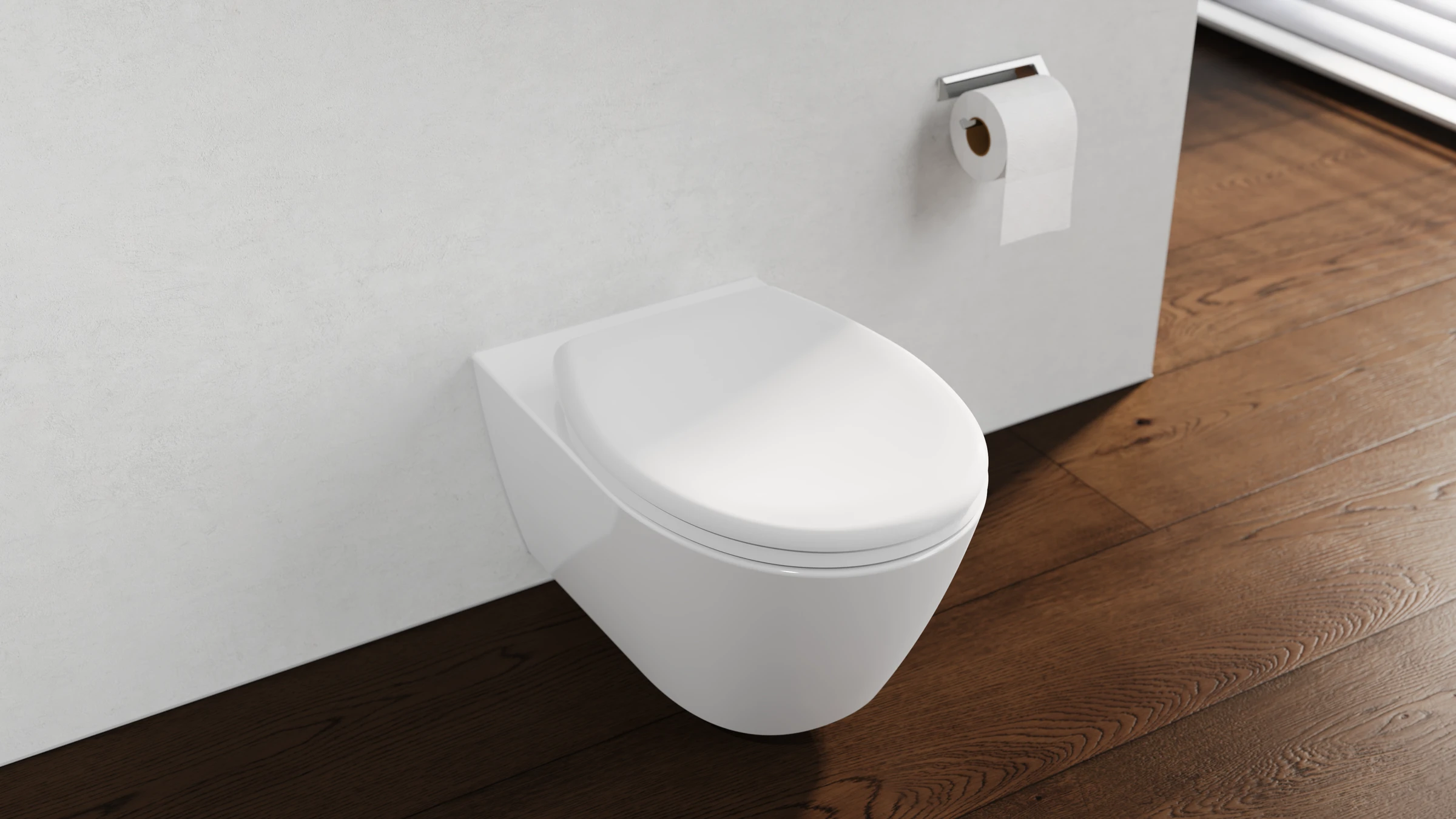 Duroplast WC-Sitz WHITE, mit Absenkautomatik und Schnellverschluss