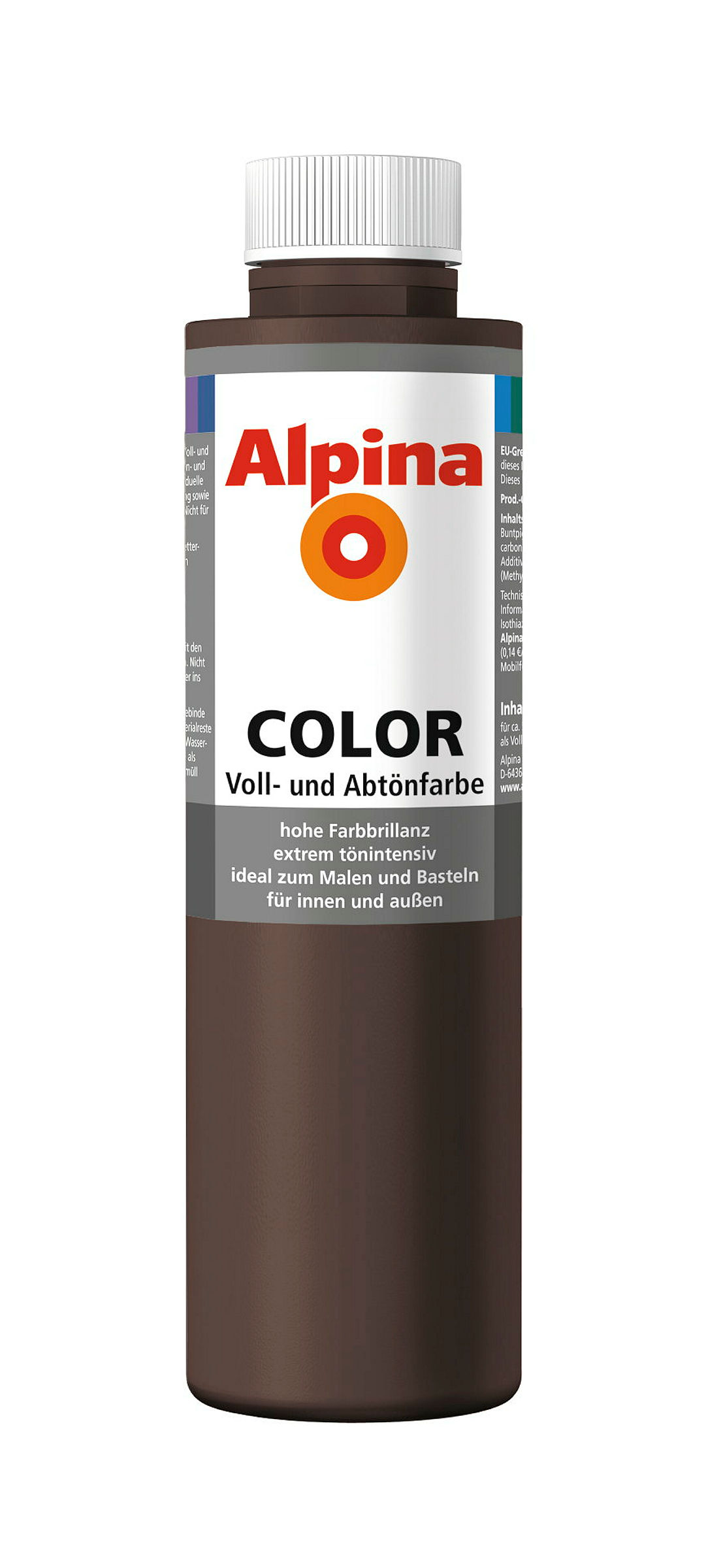 Alpina COLOR Voll- und Abtönfarbe Choco Brown 750ml seidenmatt