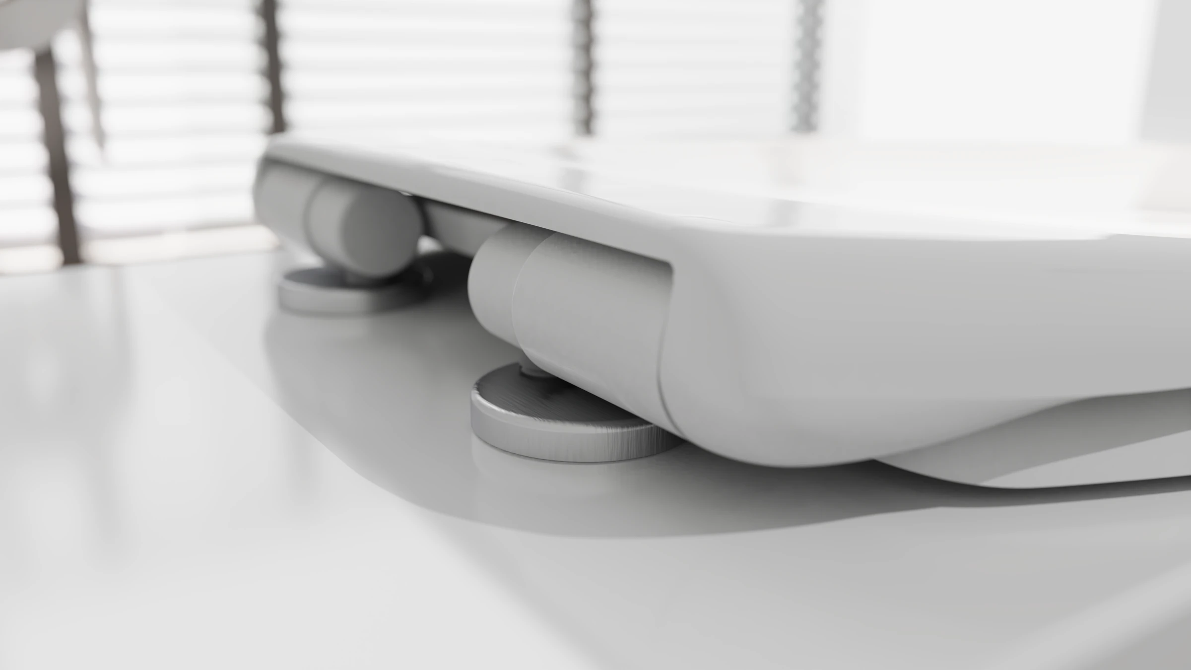 Duroplast WC-Sitz WHITE, mit Absenkautomatik und Schnellverschluss