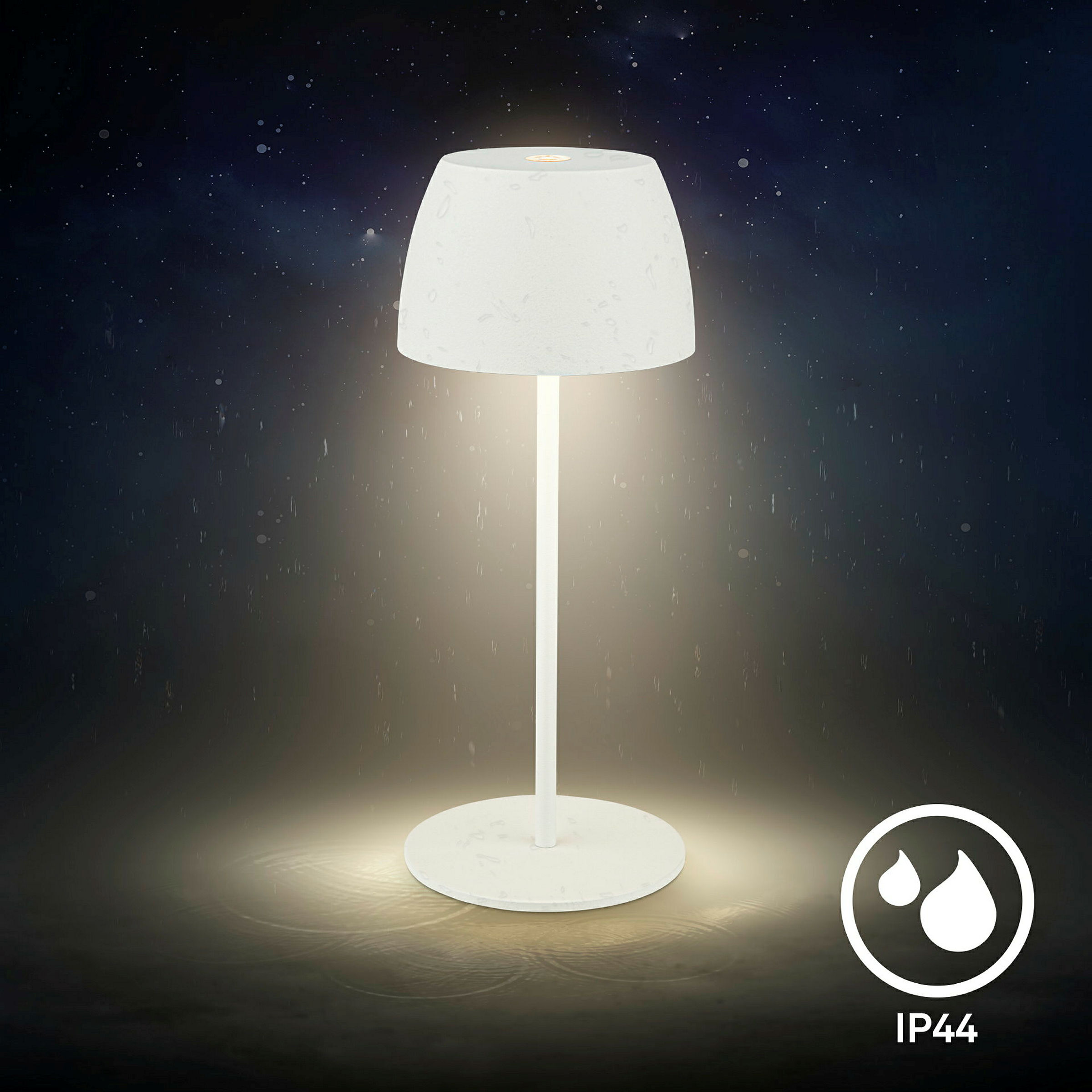 SERINA MINI Akku LED Tischleuchte - Mini; Touch, Weiß