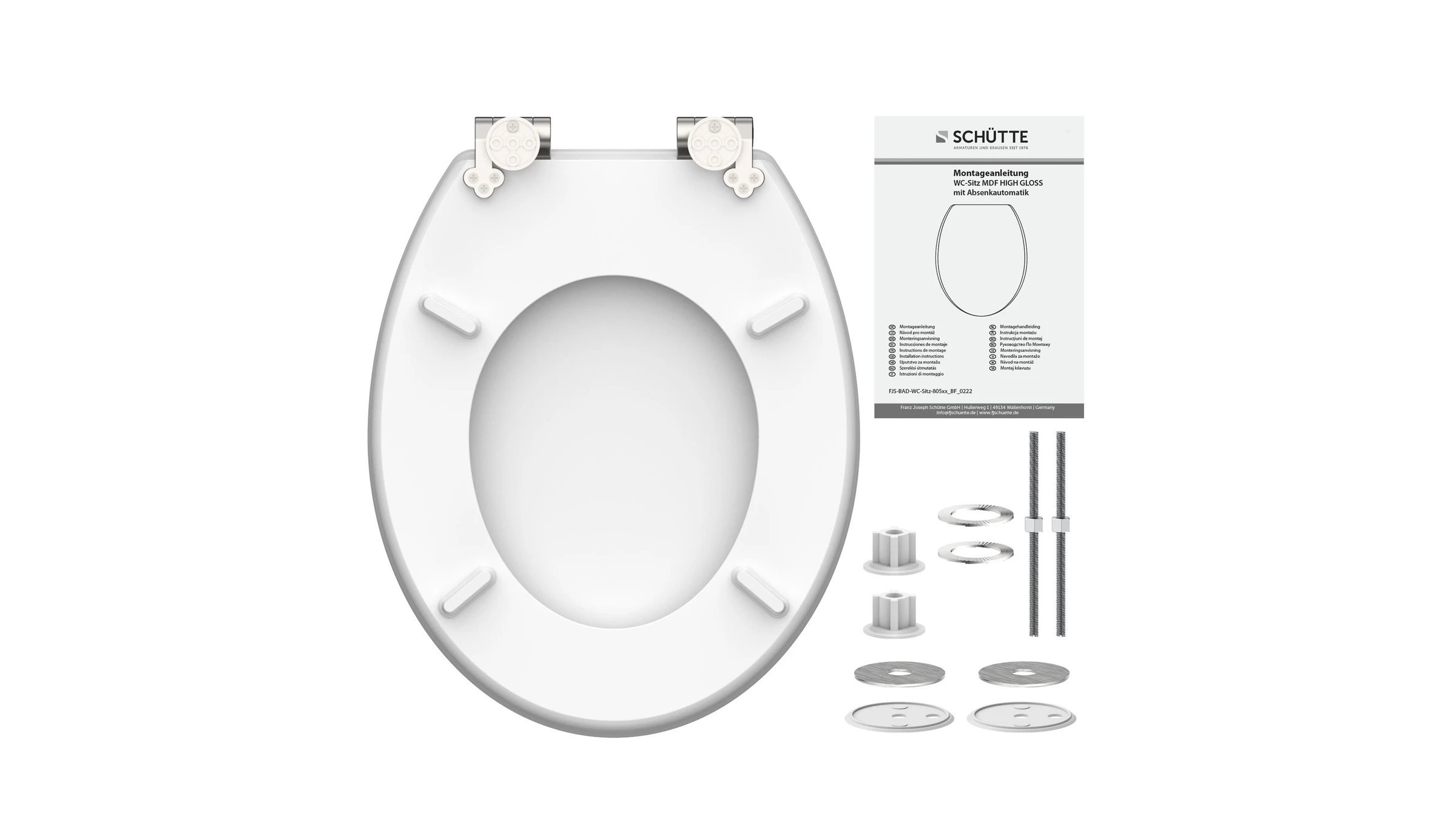 MDF HG WC-Sitz POLAR LIGHTS, mit Absenkautomatik