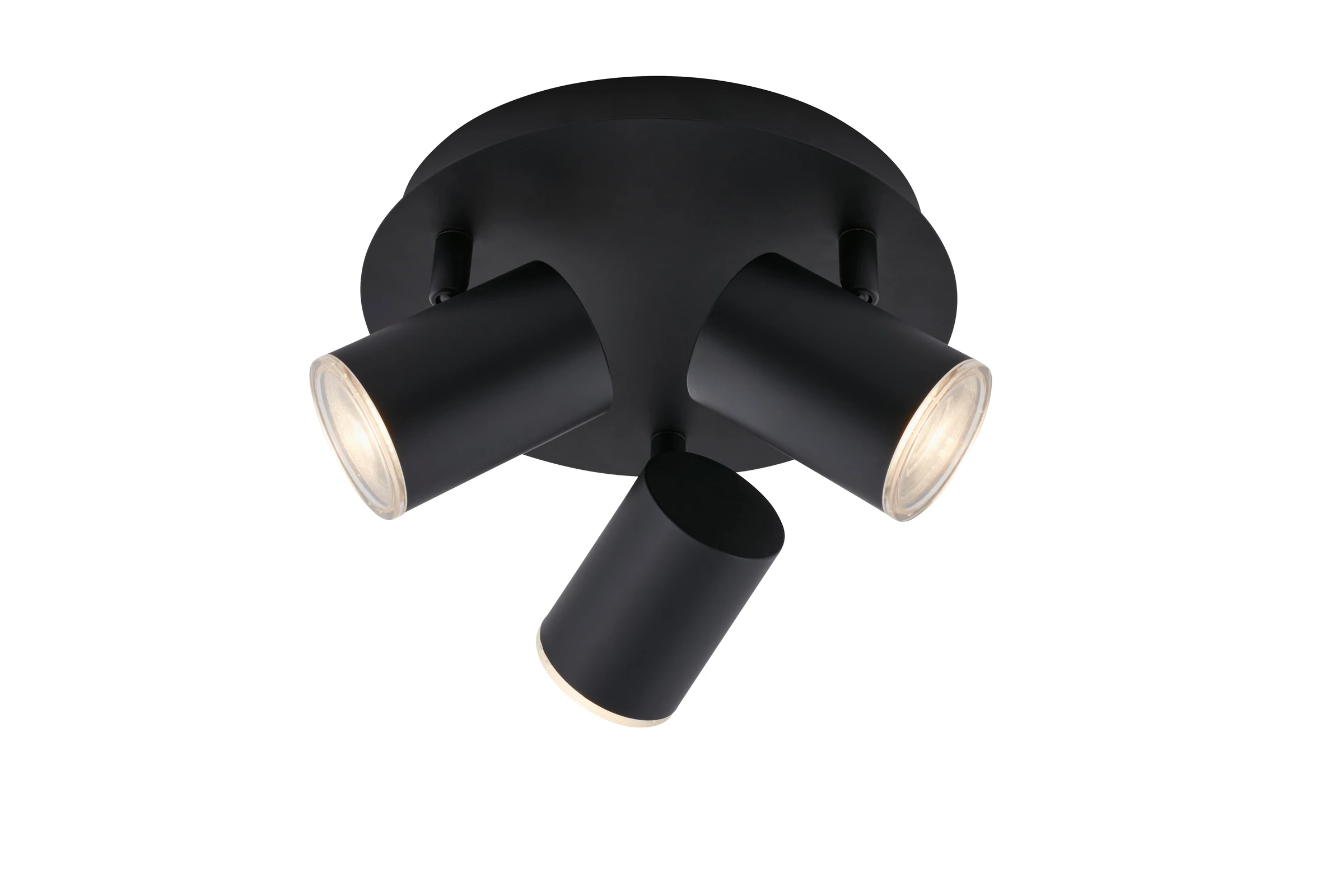 LED Bad Spotleuchte, schwarz, exkl. 3xLED/GU10