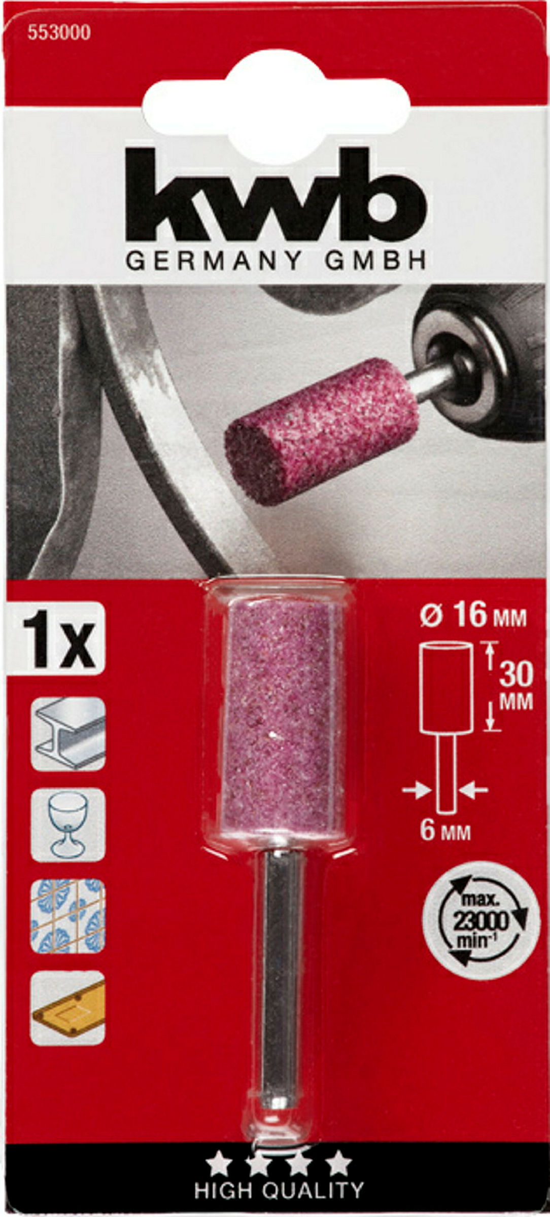 Keramischer Schleifstift, zylindrisch