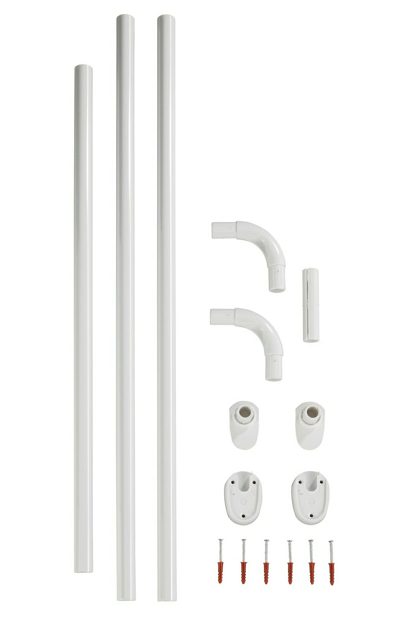 Winkelstange 25 mm universal weiss