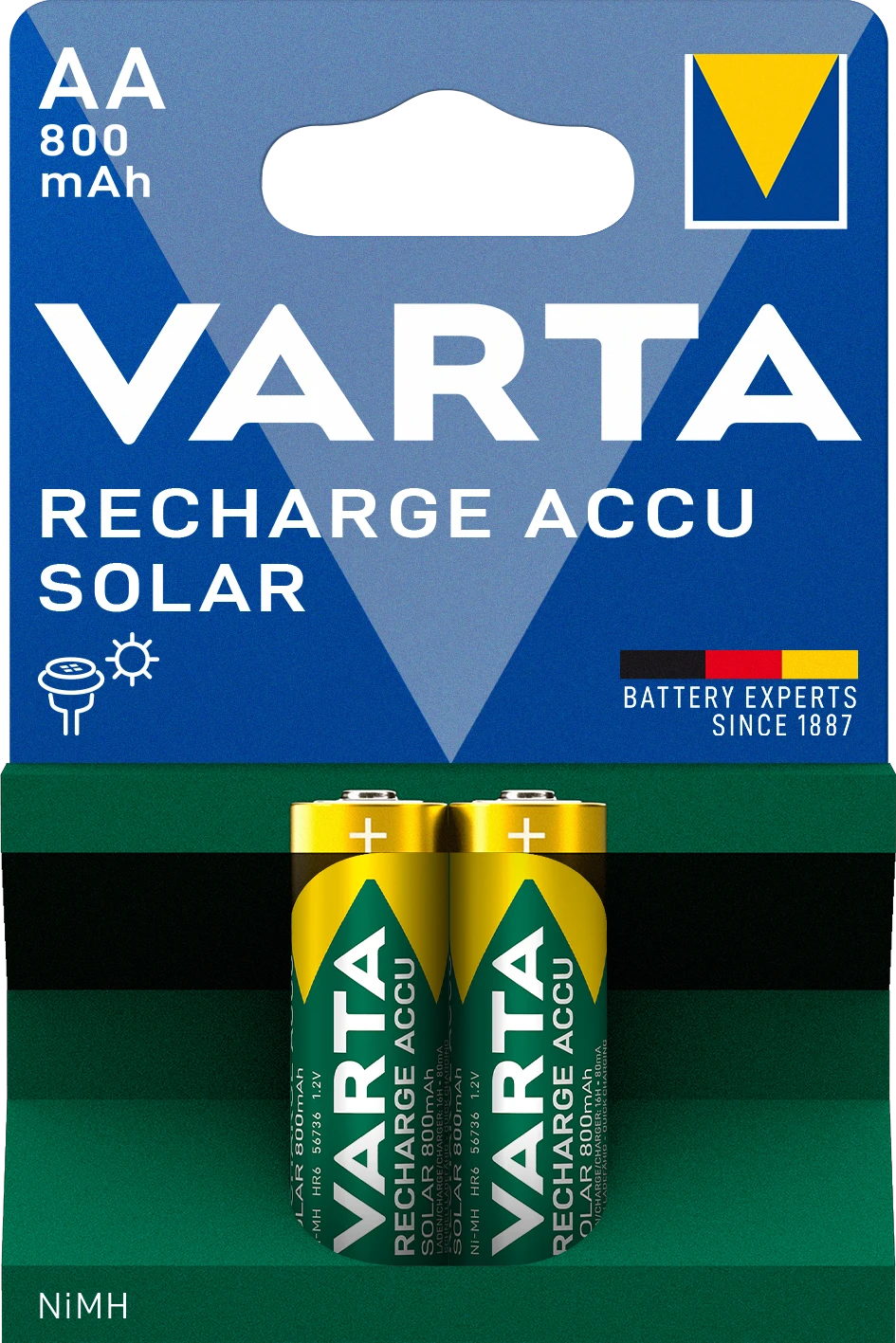 VARTA RECH.ACCU Solar AA 800mAh Blister 2