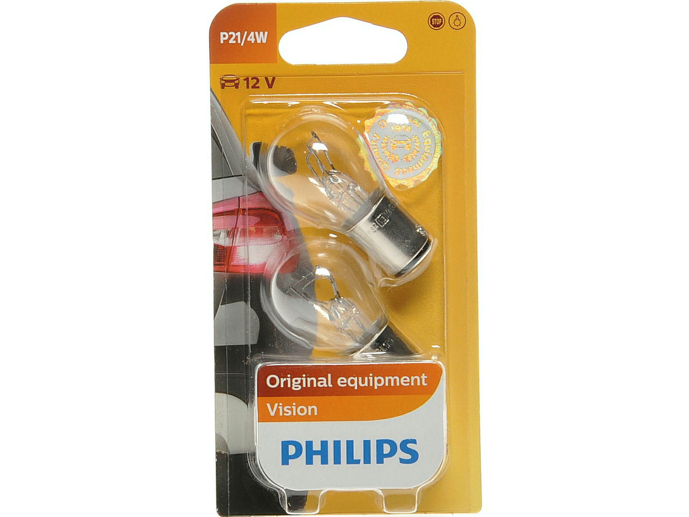PHILIPS Steckbirnen 12 V/21-4 W BAZ15D 2er Blister