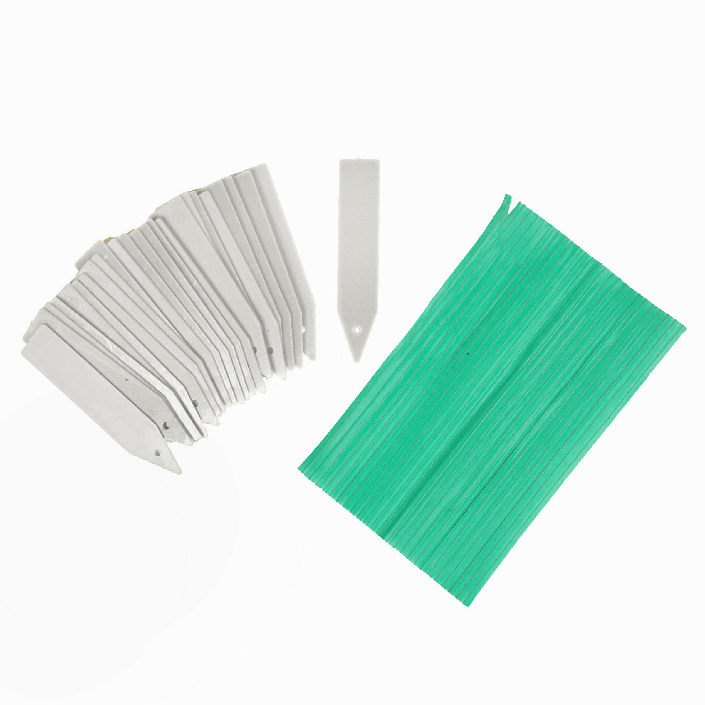 Binde-Etiketten 25tlg., kunststoffummantelter Draht,Kunststoffschilder
