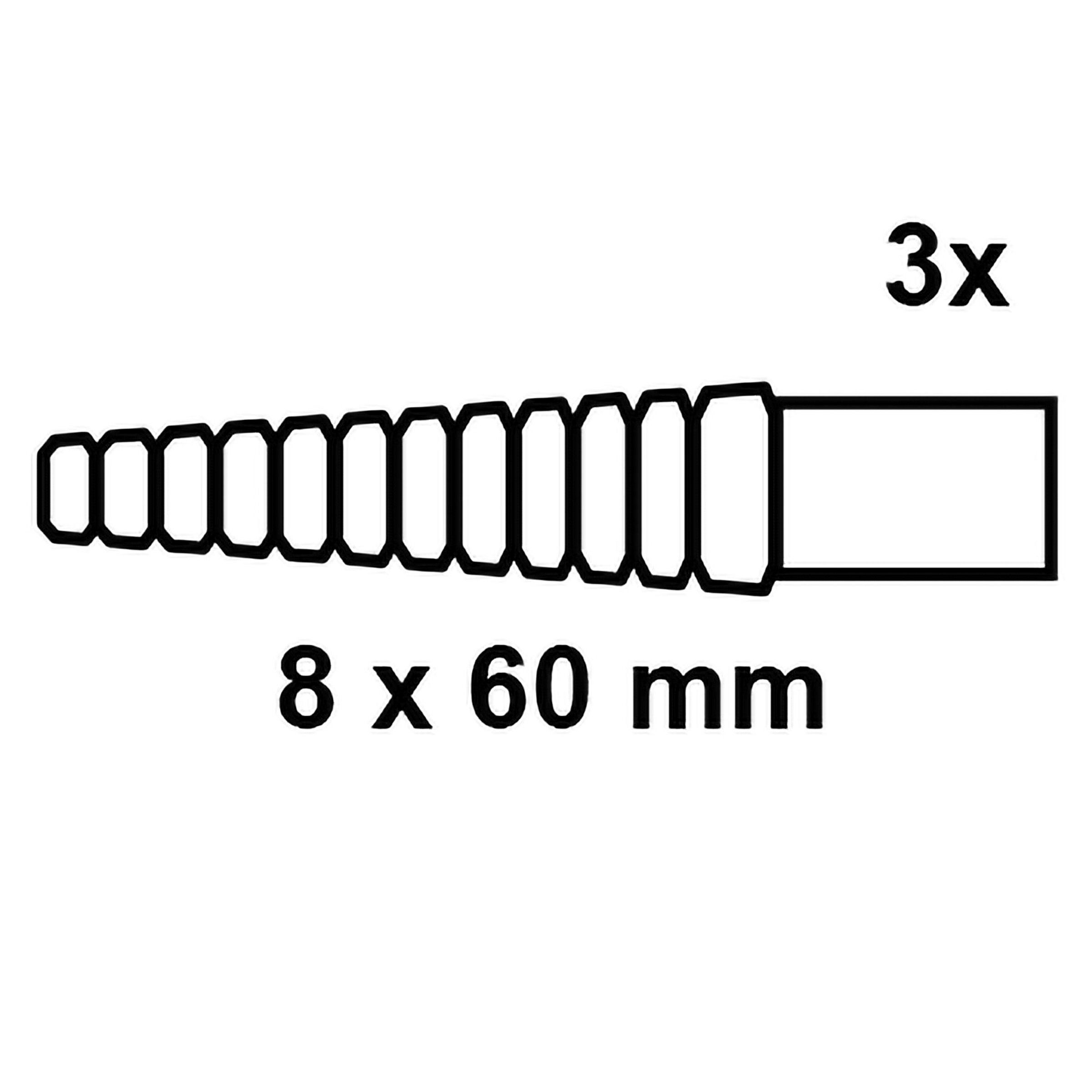 Allzweckdübel, M8 x 60 mm (3x)