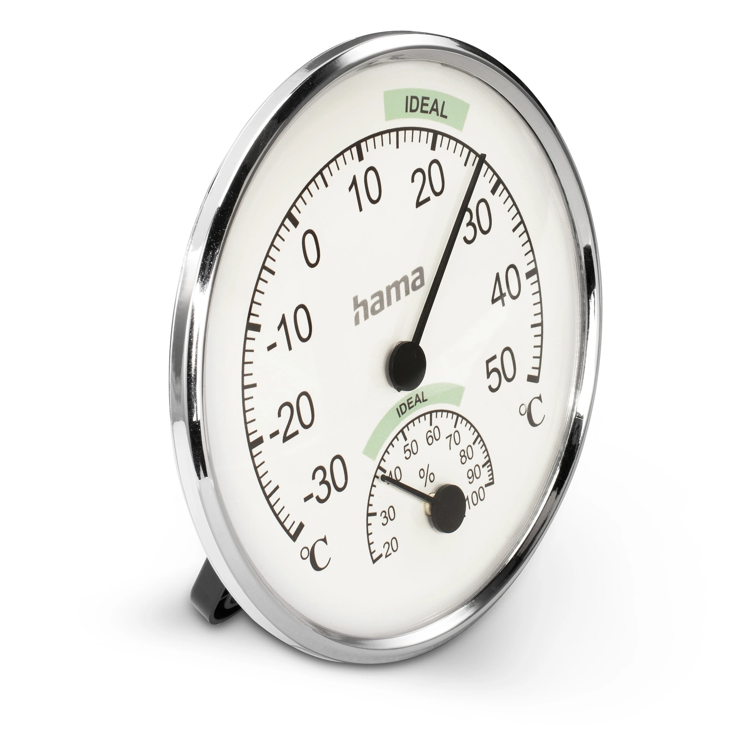 Hama Thermometer und Hygrometer'Chios'', Silber/Weiß