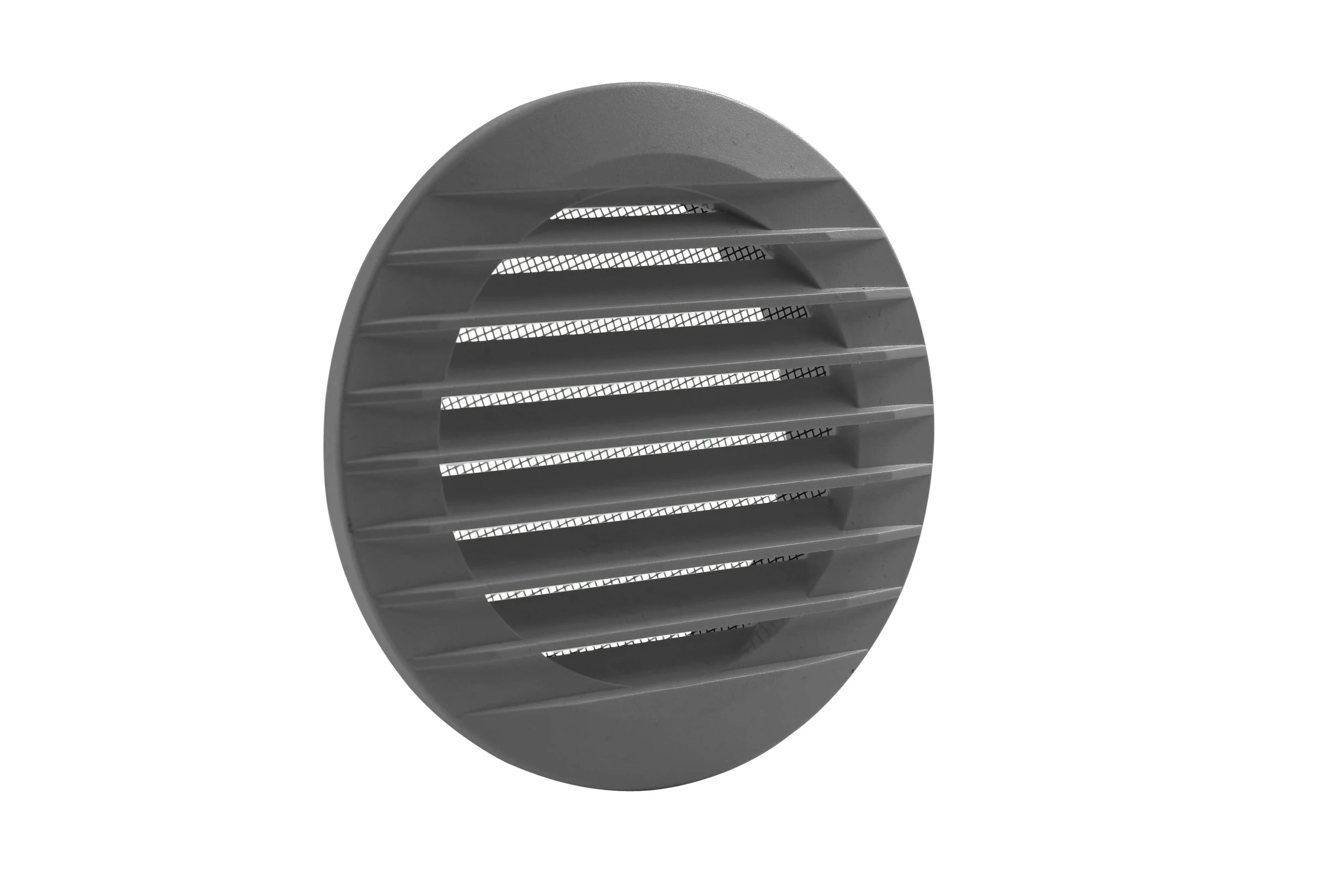 Lüftungsgitter m. Fliegengaze, Ø 140, Anschl. Ø100 mm, anthr.