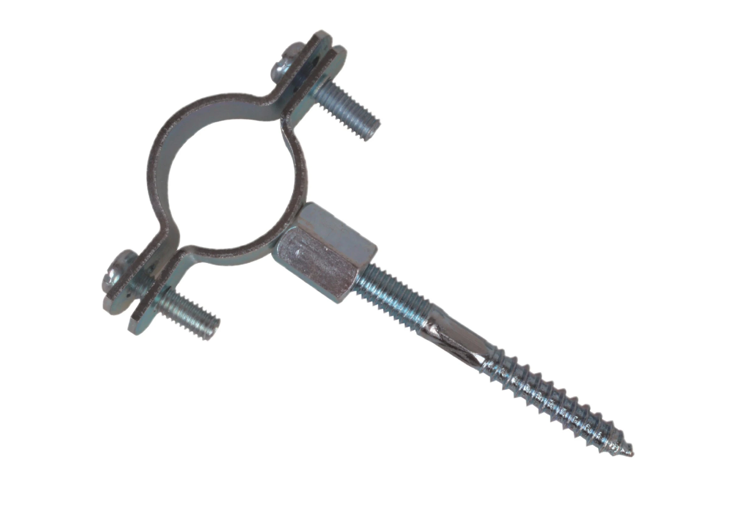 Rohrschelle, 28 mm - 35 mm, mit Stockschraube M8 x 80 mm (2x)