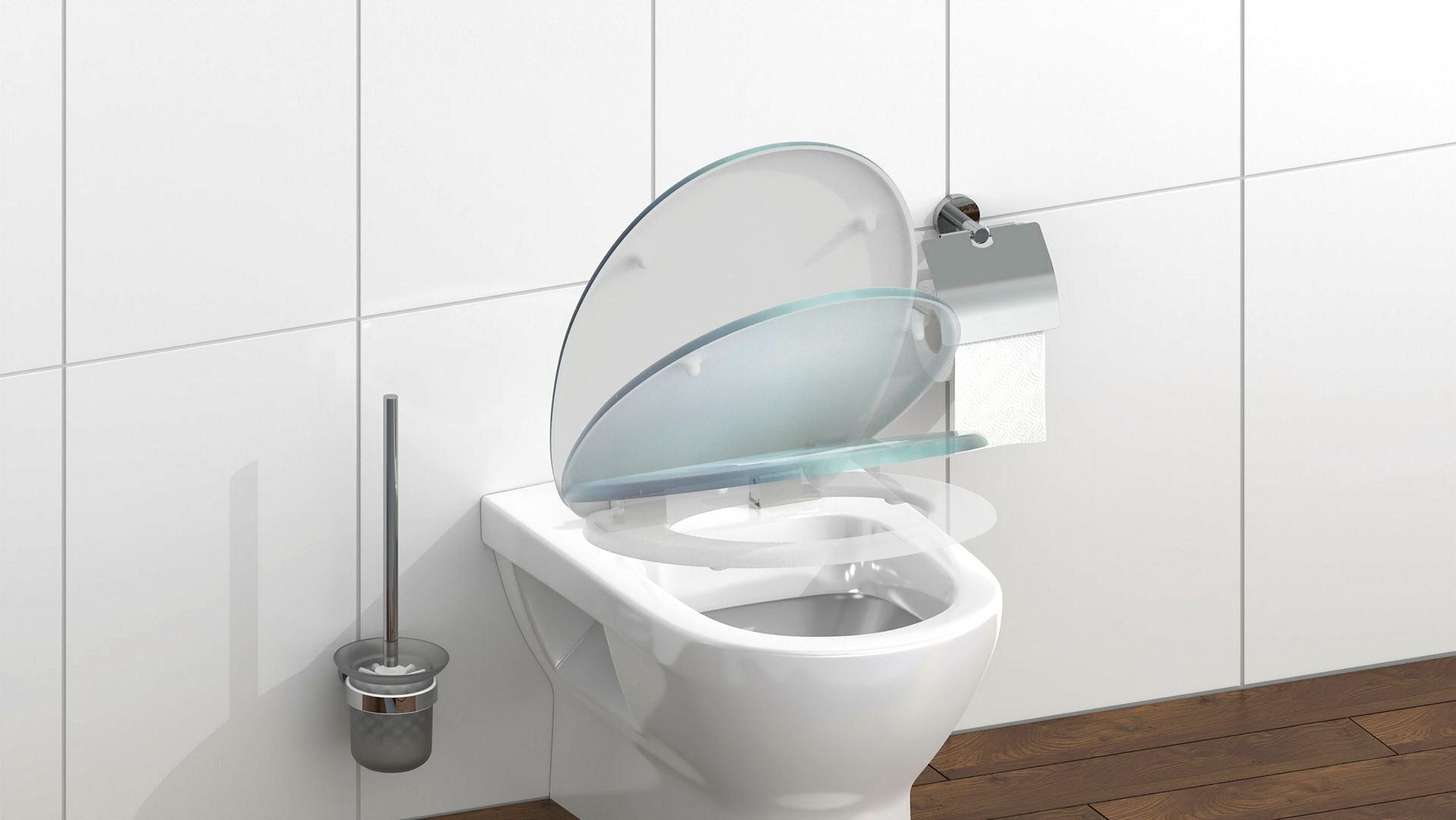 Duroplast WC-Sitz FALLEN LEAF, mit Absenkautomatik