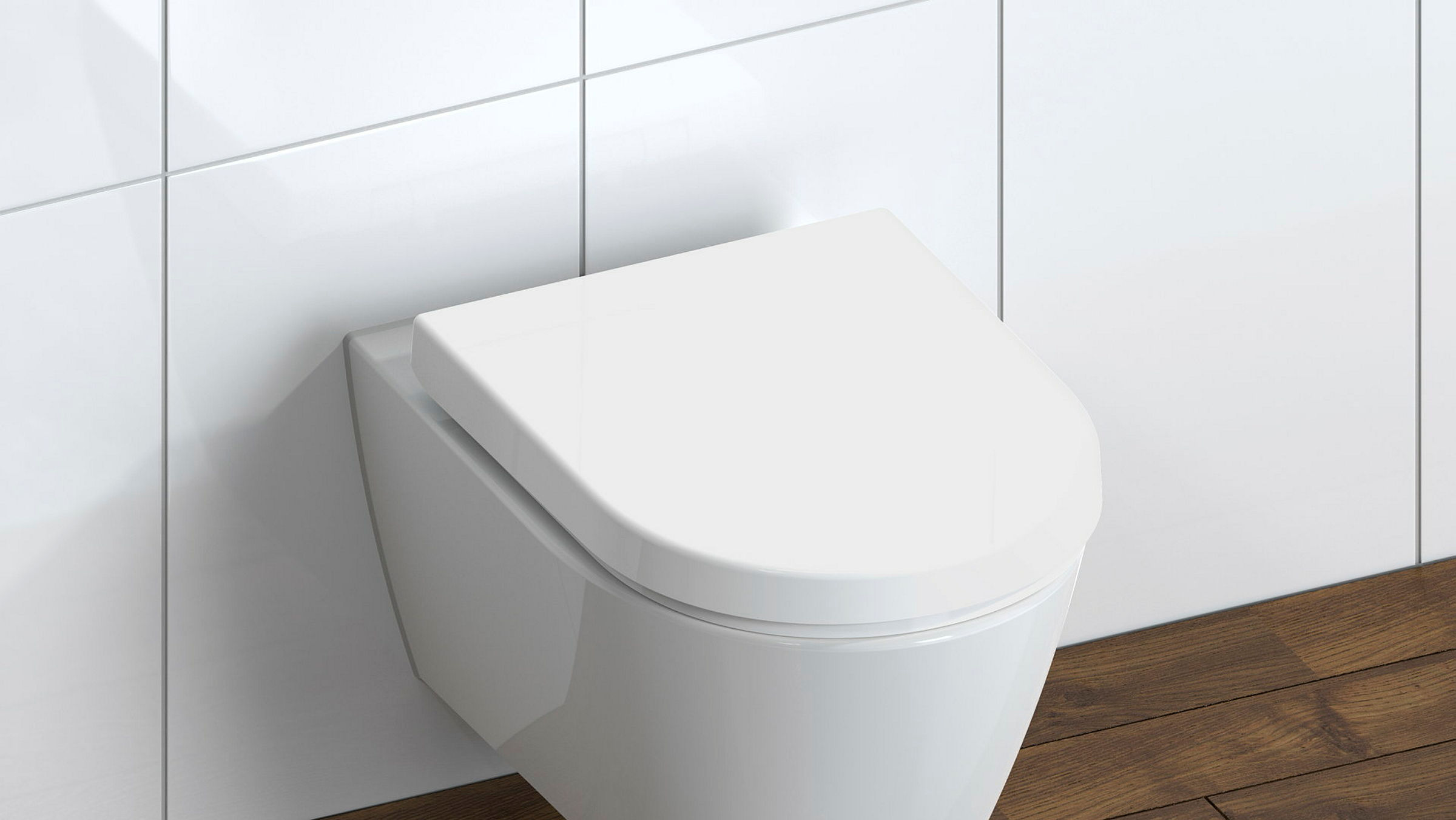 Duroplast WC-Sitz D-Form WHITE, mit Absenkautomatik und Schnellverschluss