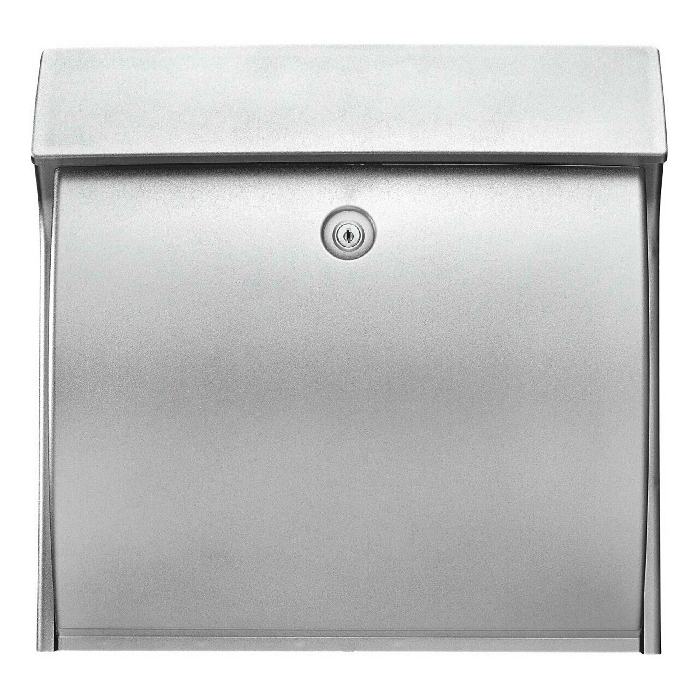 Kunststoff-Briefkasten Classico 4932 Si silber