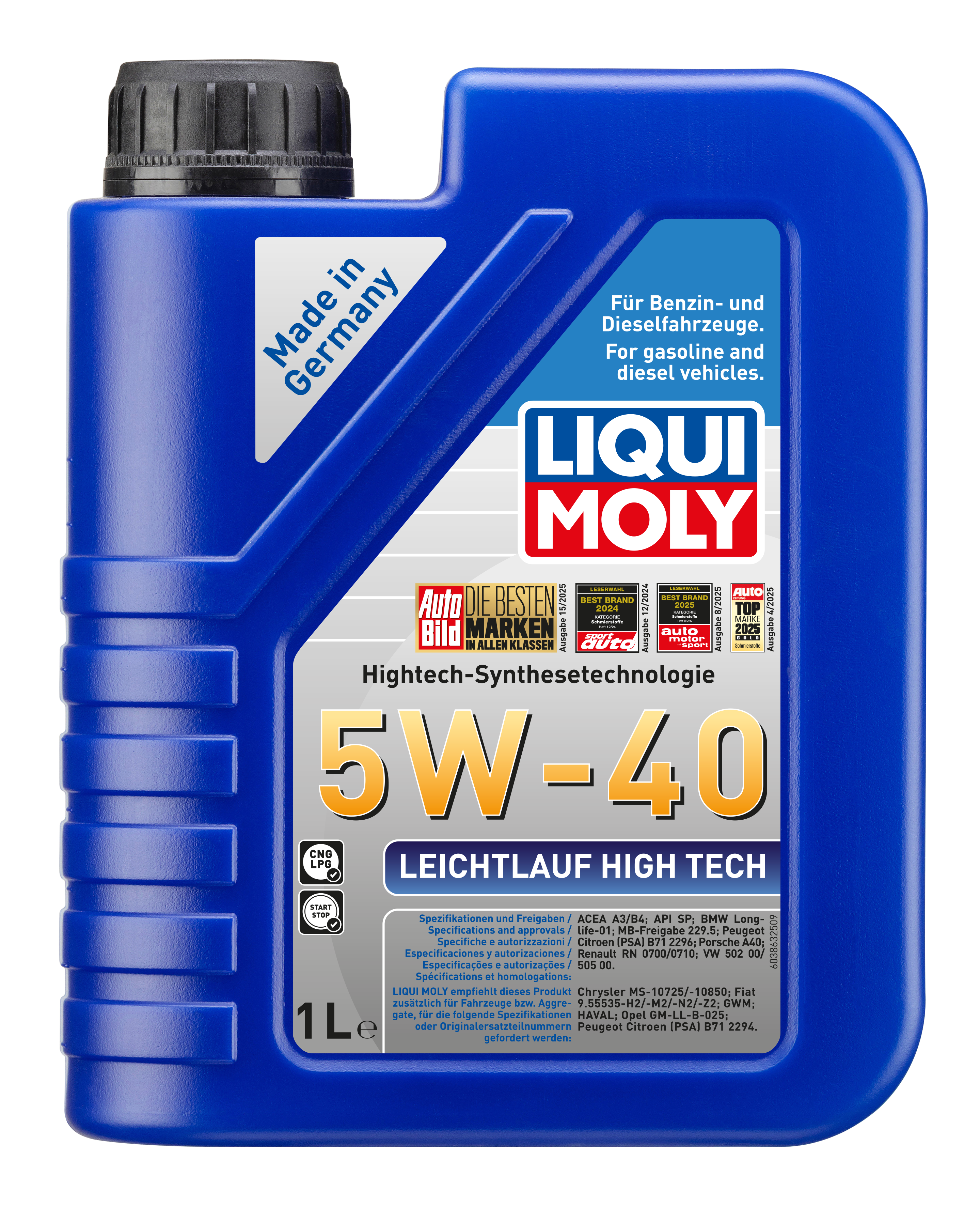 Leichtl.Motoröl HighTech 5W-40