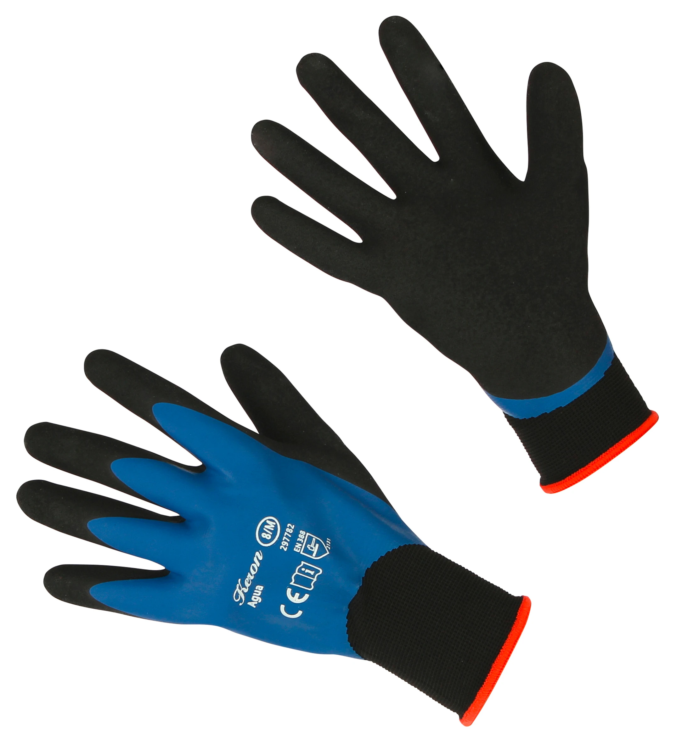 Arbeitshandschuh Agua Gr. 9/L 2-farbig, doppelt getaucht