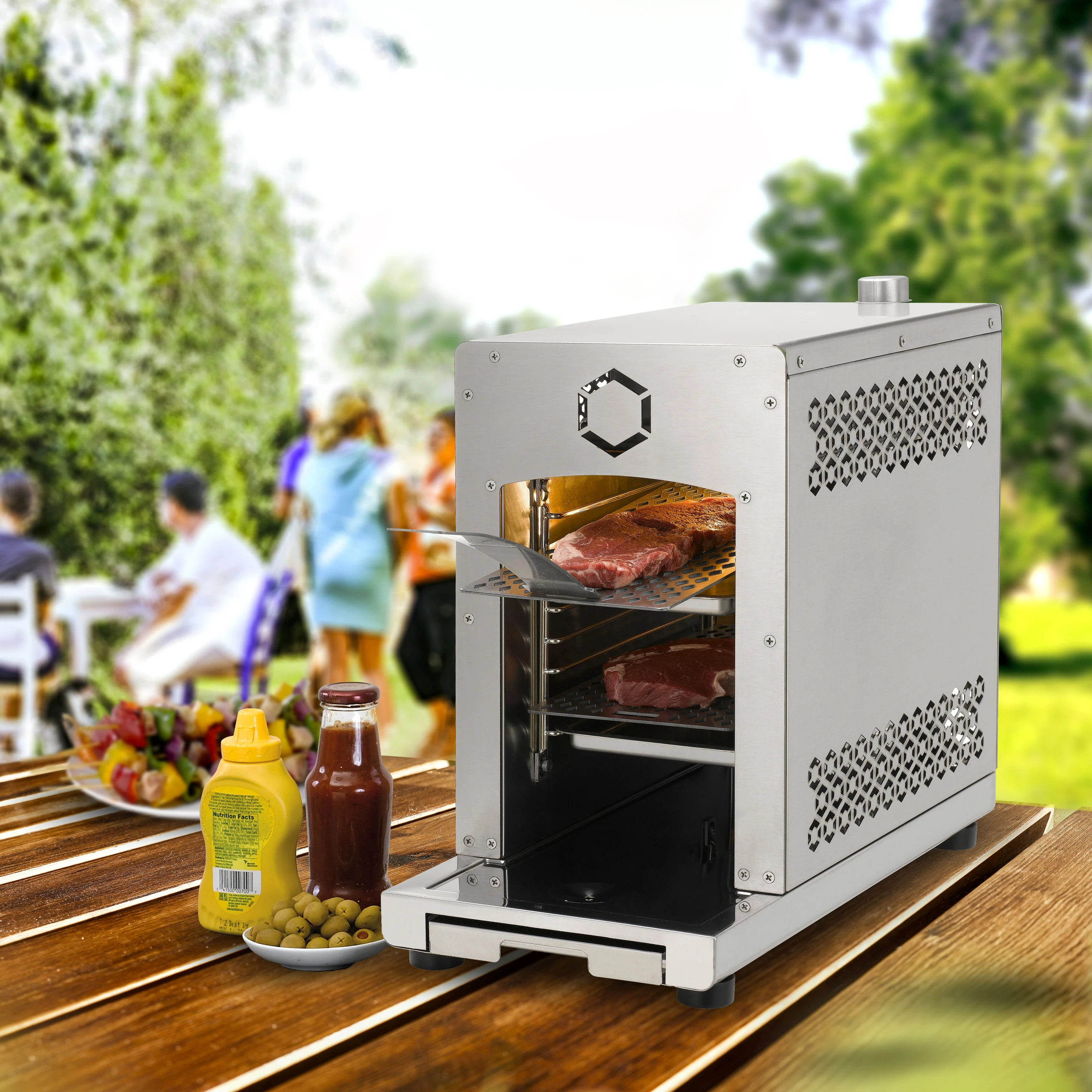 Steakgrill Texas exkl Bauvista 1 Keramik-Infrarotbr., 800 C