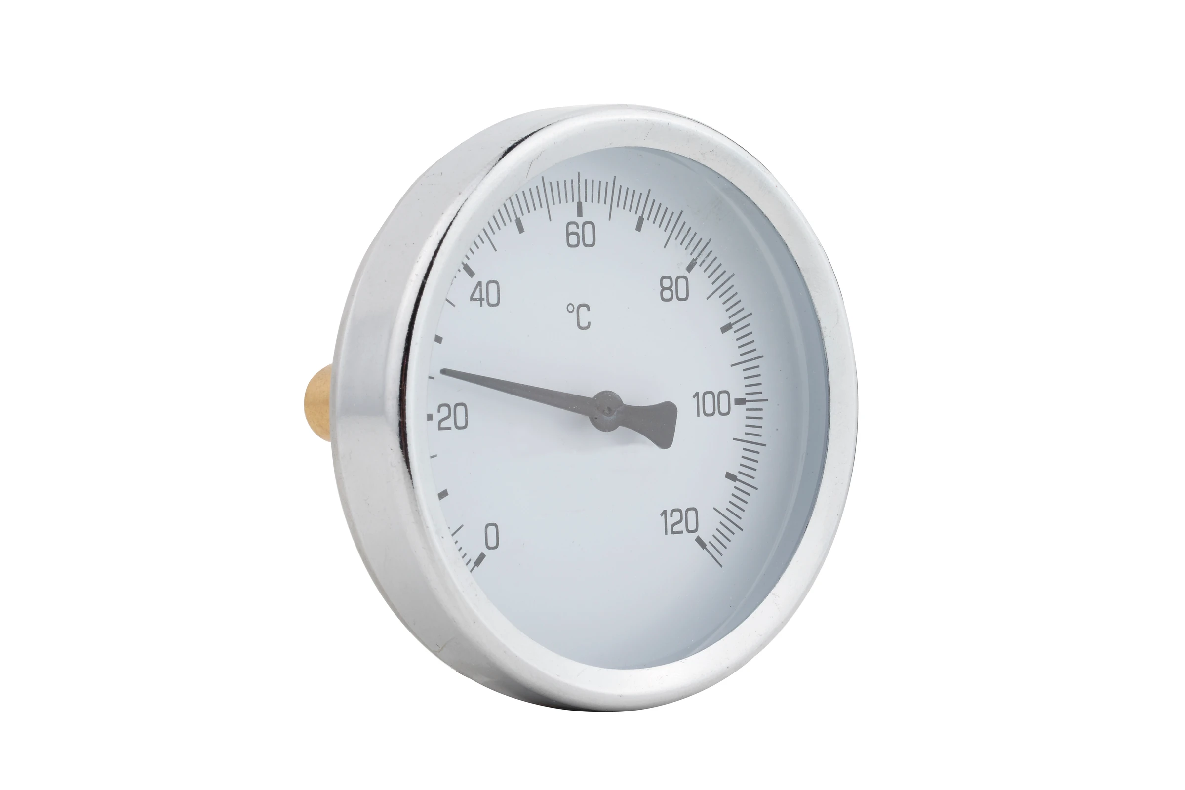 Zeigerthermometer, 80 mm, 1/2''AG, Anschluss hinten