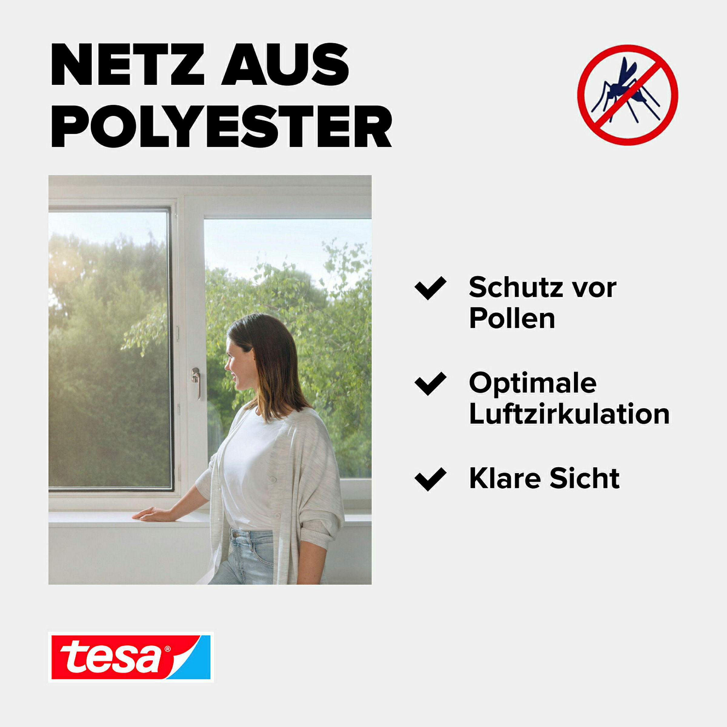 tesa® Pollenschutzgitter 1,30m x 1,50 m