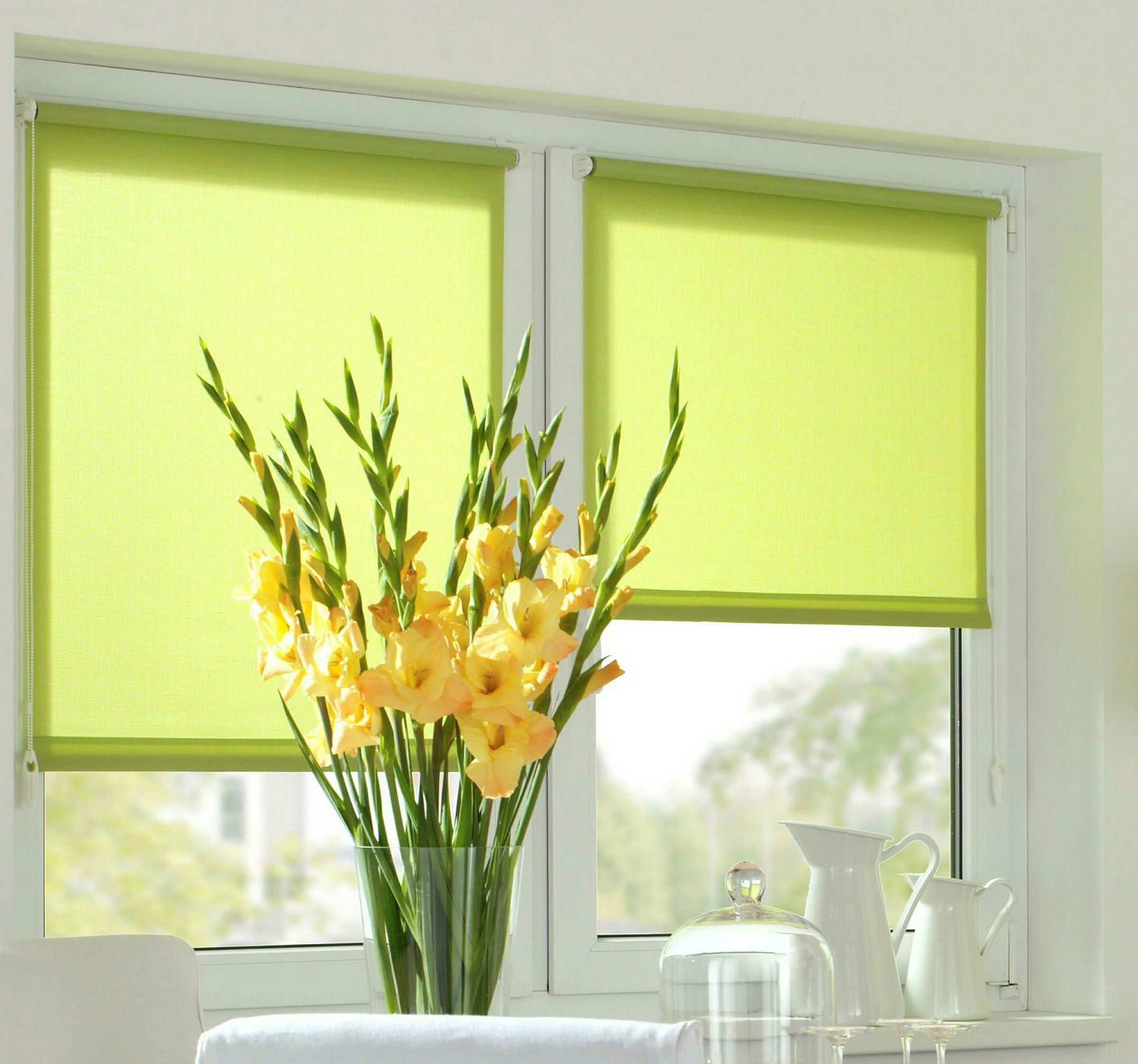 EASYFIX Rollo Uni, ohne Bohren, apfel struktur, 45x150 cm