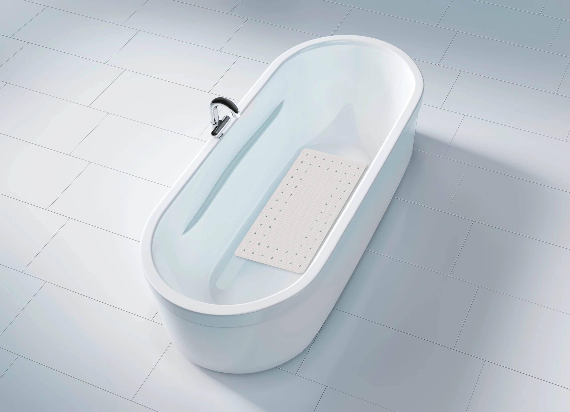 Wanneneinlage Mirasol 69x39 cm weiß