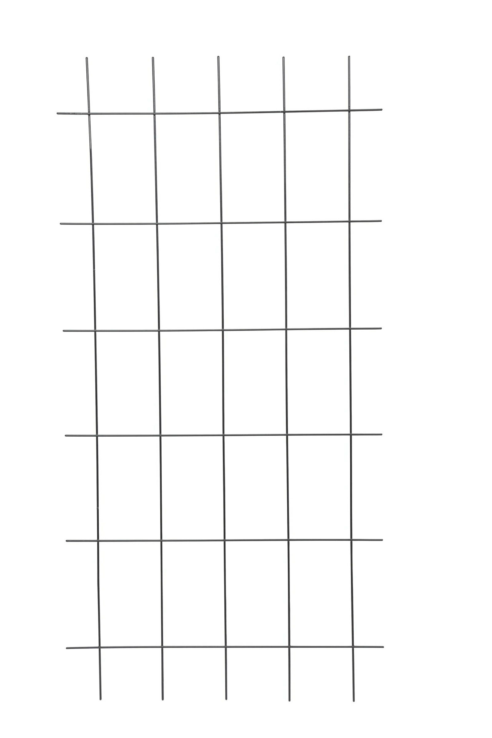 Draht Gitterspalier anthrazit, 75x150 cm, eckig