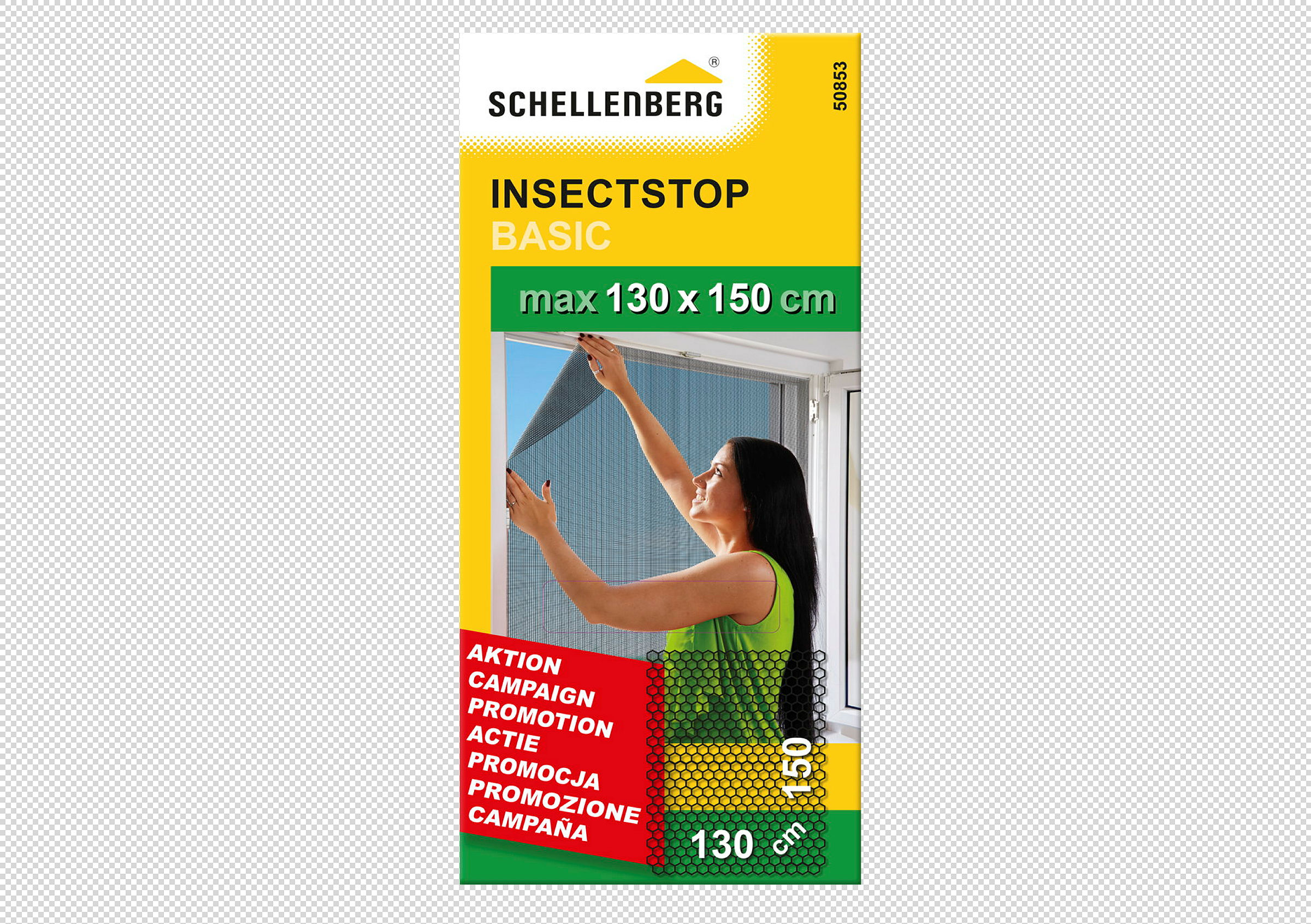 Schellenberg Fliegengitter BASIC, anthrazit, 130 x 150 cm