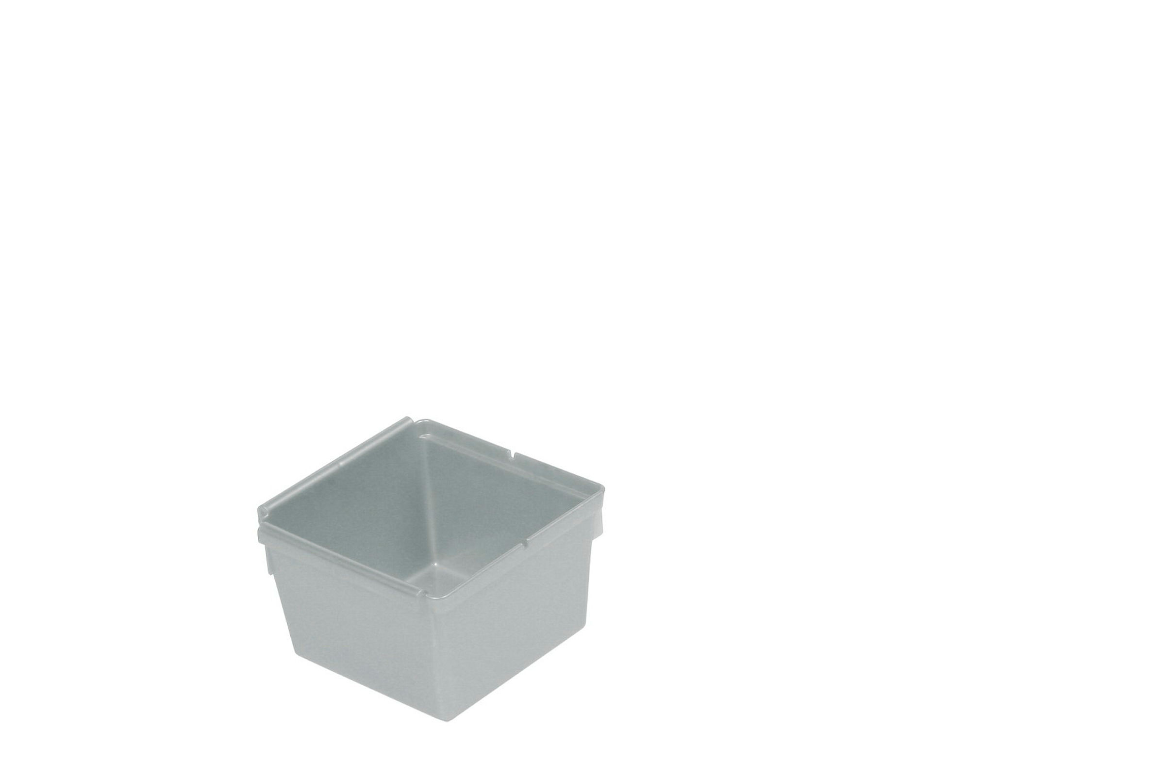 keeeper Ordnungssystem, Polypropylen, 8 x 8 x 5 cm, Pepe, Silber