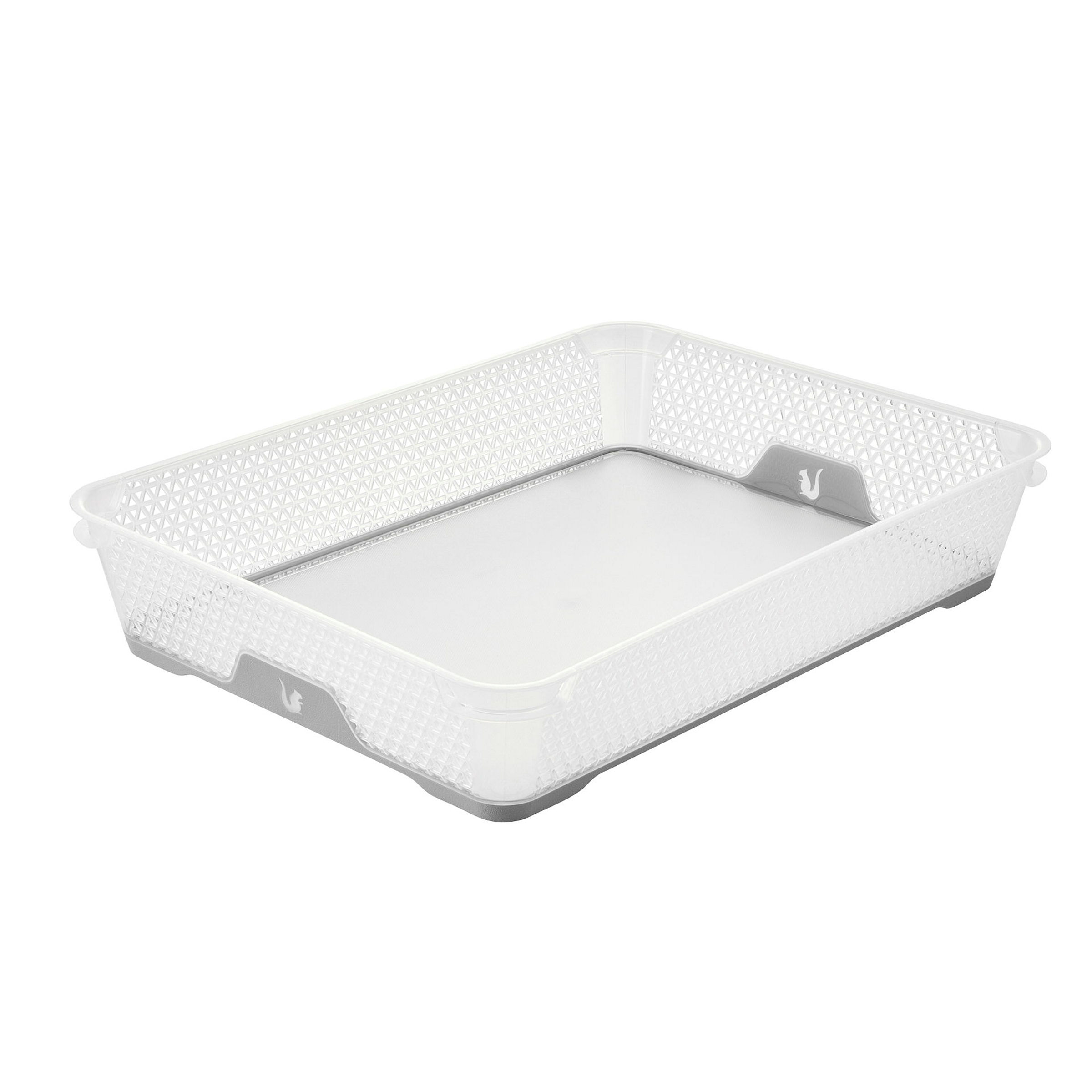 keeeper Stapelkorb, Rutschfest, DIN A4, 36 x 26,5 x 7 cm, Jonas, Grau