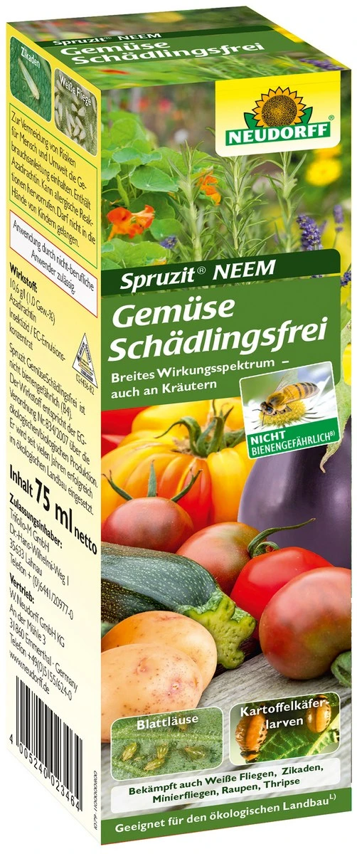 Neudorff Spruzit NEEMGemüseSchädlingsfrei, 75ml