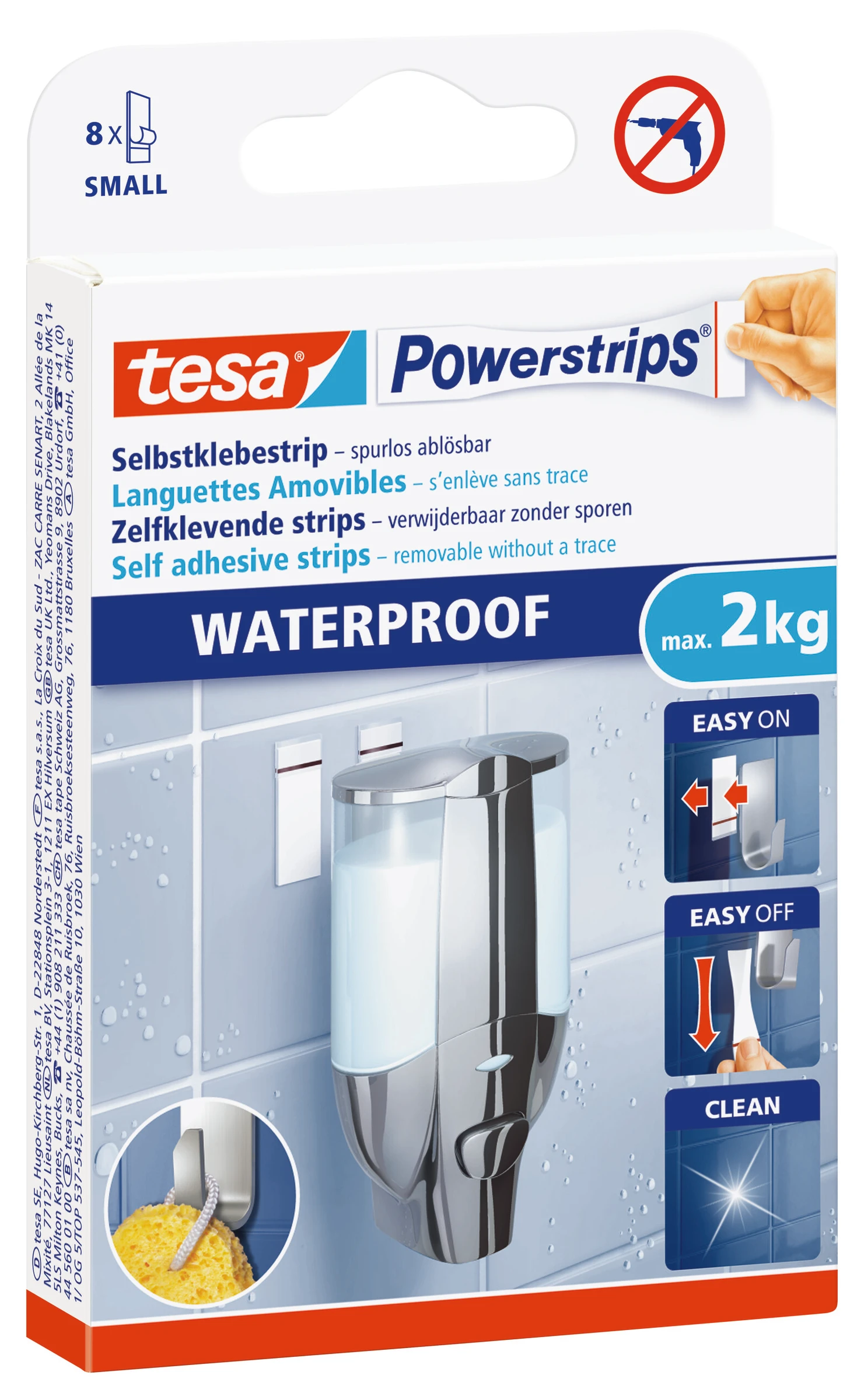 tesa Powerstrips® Waterproof Strips Large