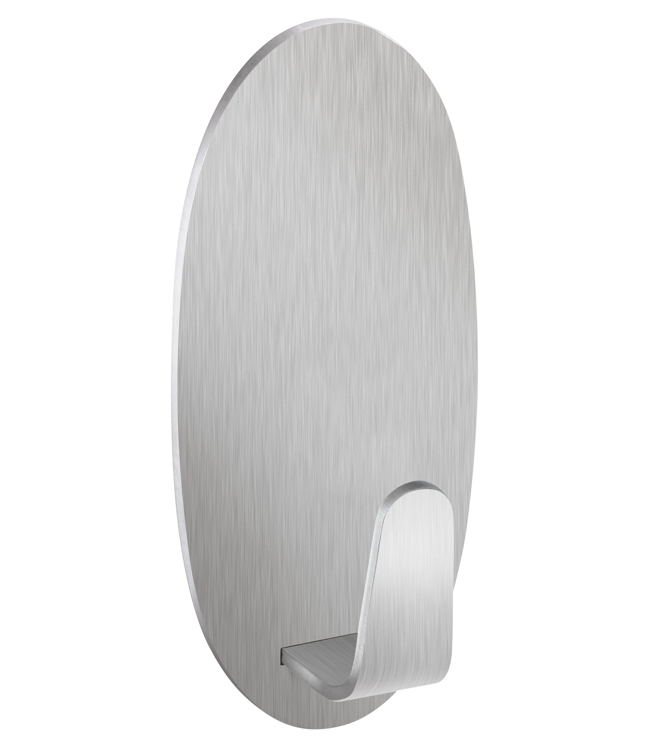 Powerstrips Haken L, Oval, Metall, 1 Haken L + 4 Strips L