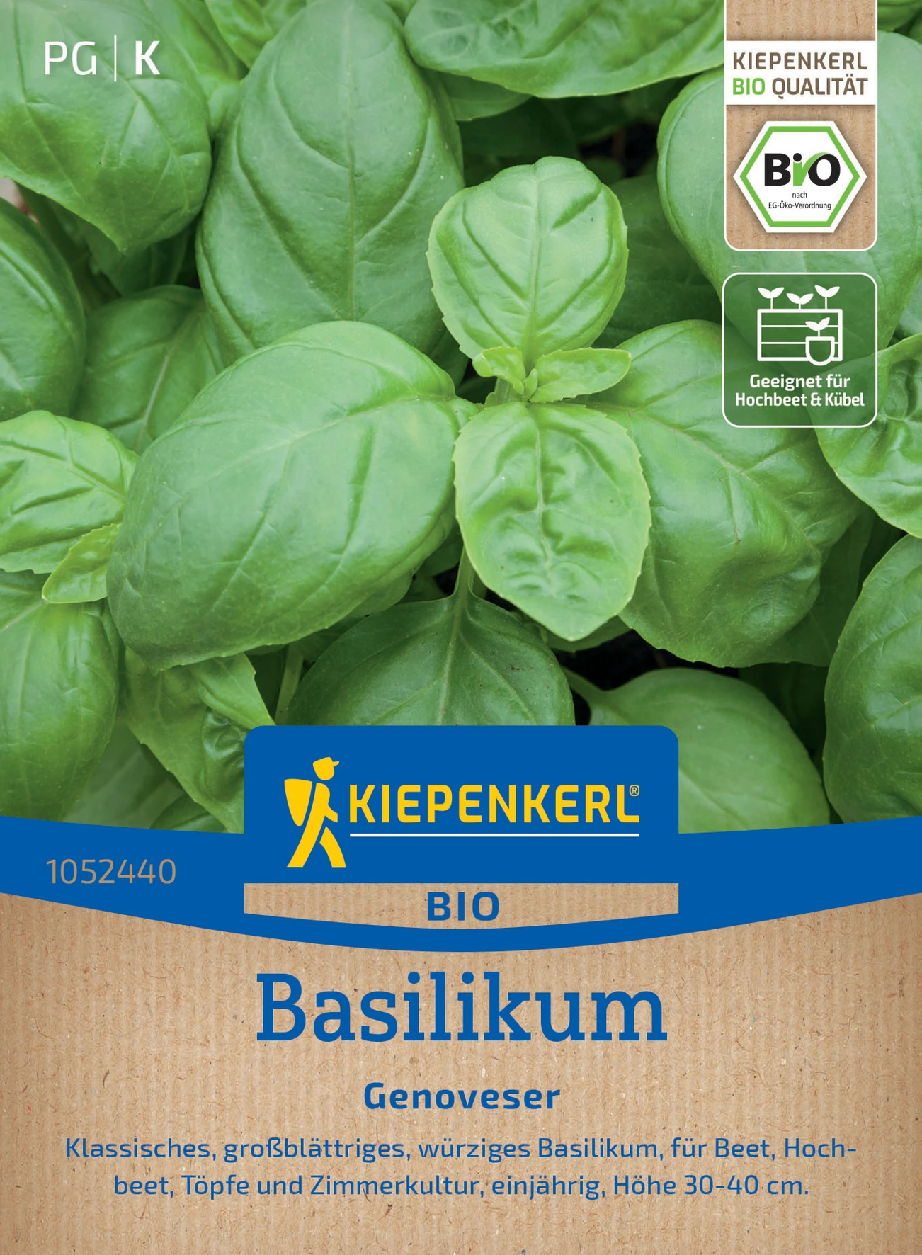 Kiepenkerl BIO Basilikum Genoveser