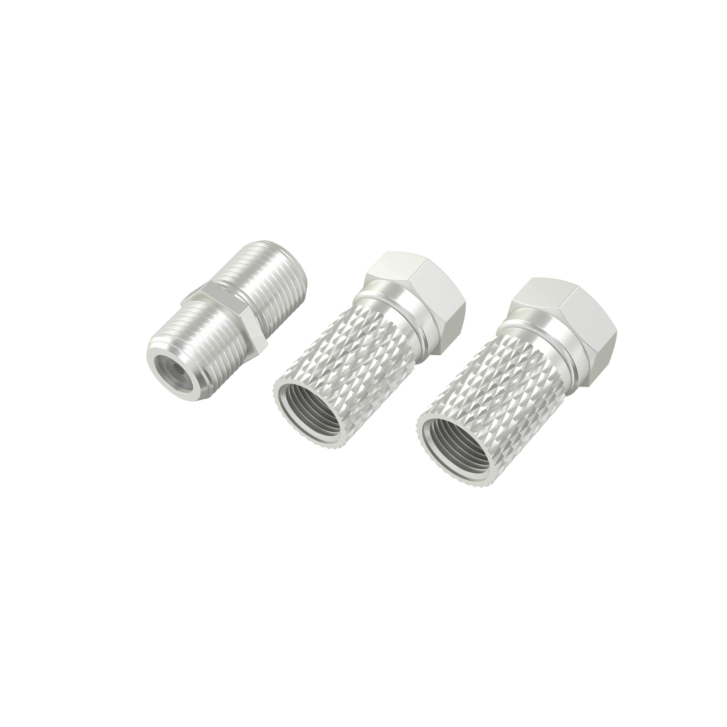 Hama SAT-Adapter-Set, 2x F-Stecker und Adapter F-Kupplung/F-Kupplung