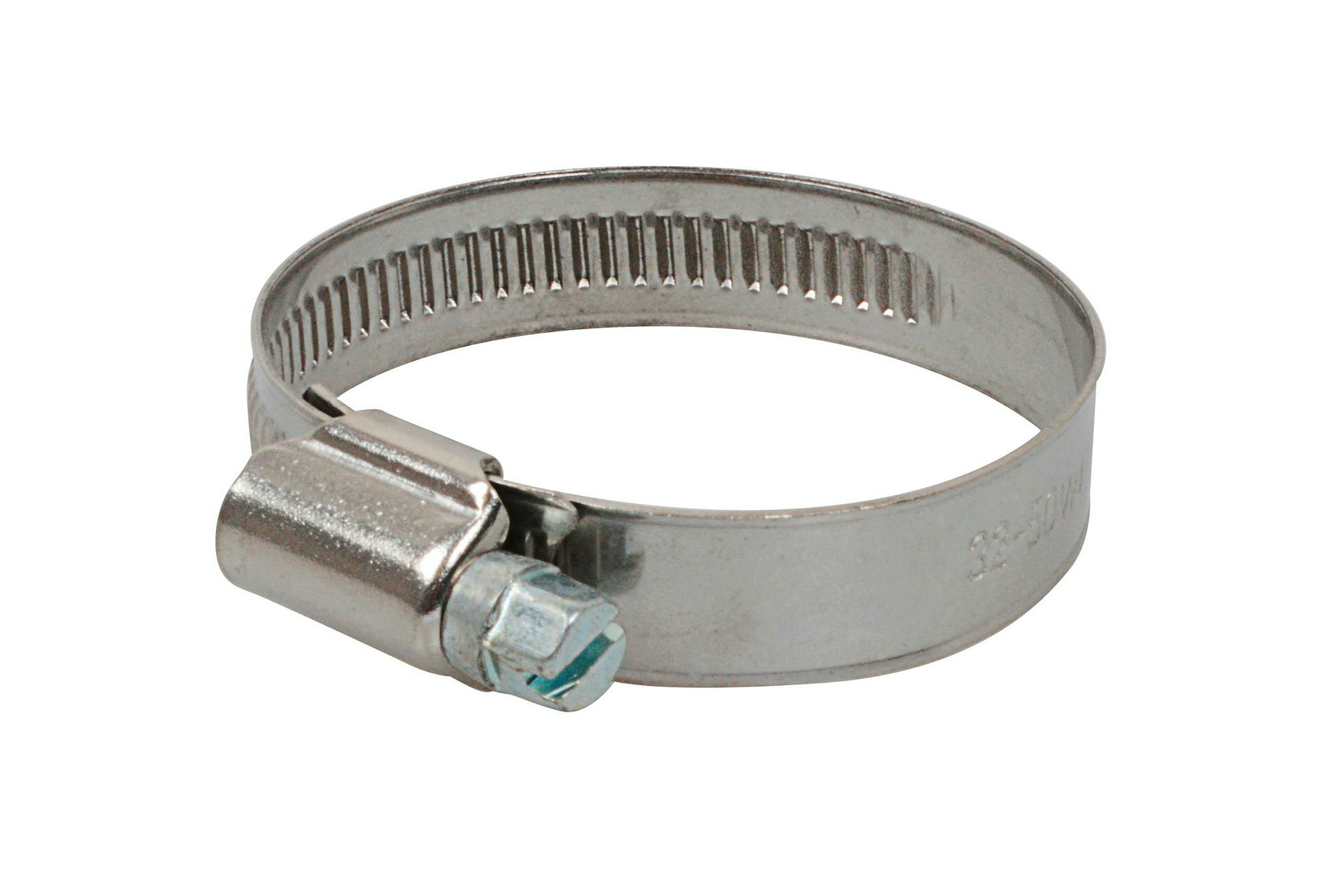 Schlauchklemme 12 mm Bandbreite, Edelstahl, 32 - 50 mm