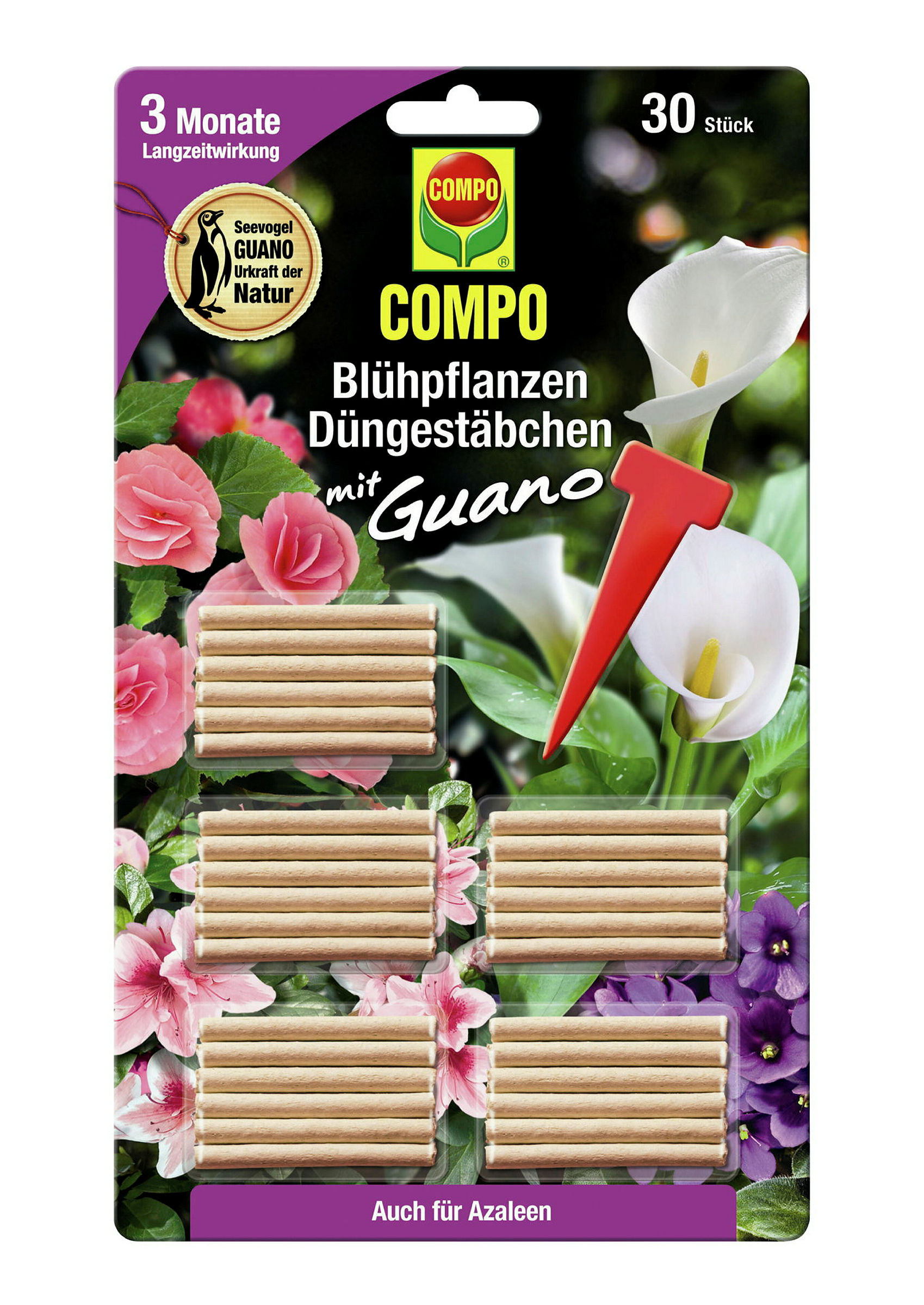COMPO DüngestäbchenBlühpflanzen, 30 Stück