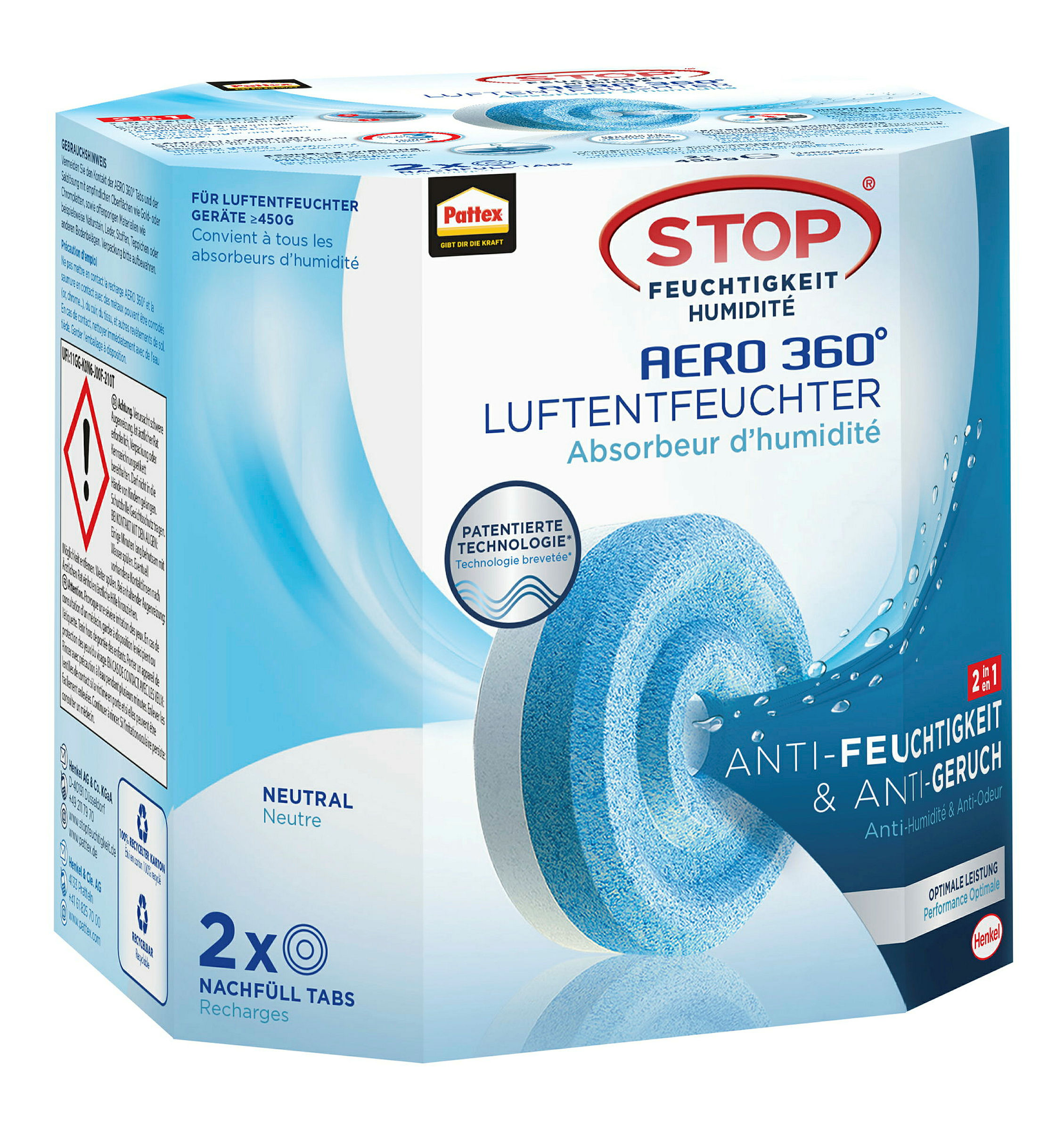 Pattex Aero360 Nachfüller 2x 450g