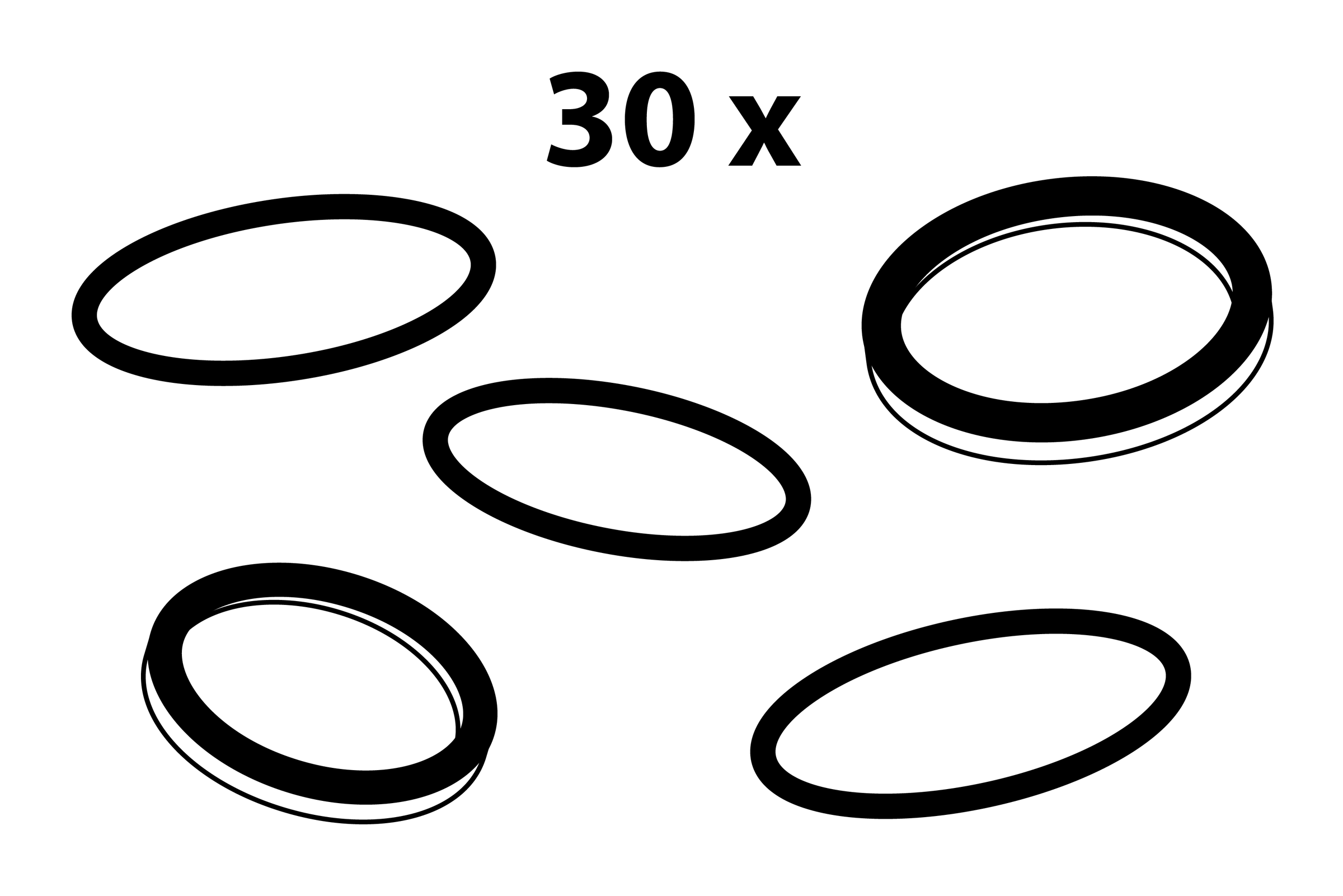 Dichtung-Sortiment, für Haus und Hof (30x)