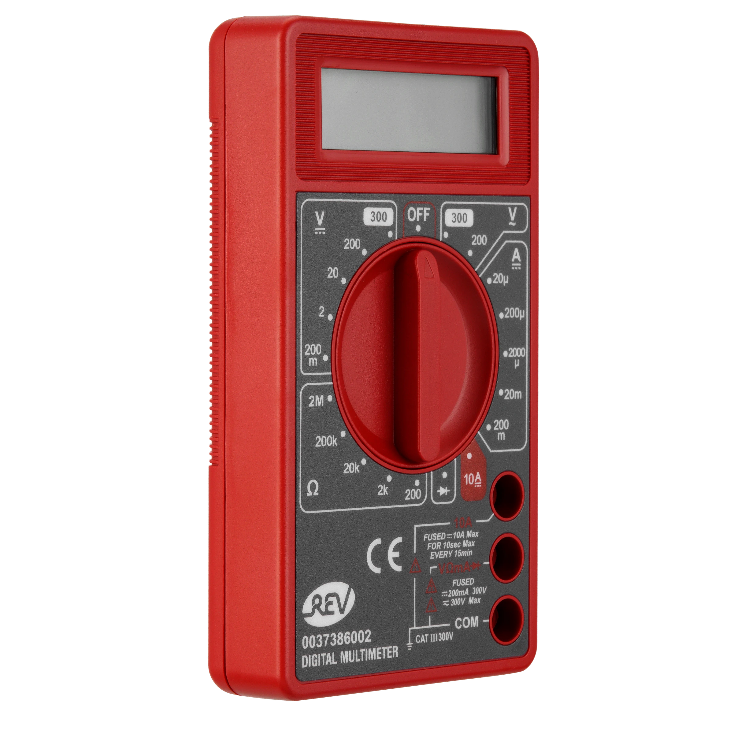 Vielfachmessgerät digital Basic schwarz/rot