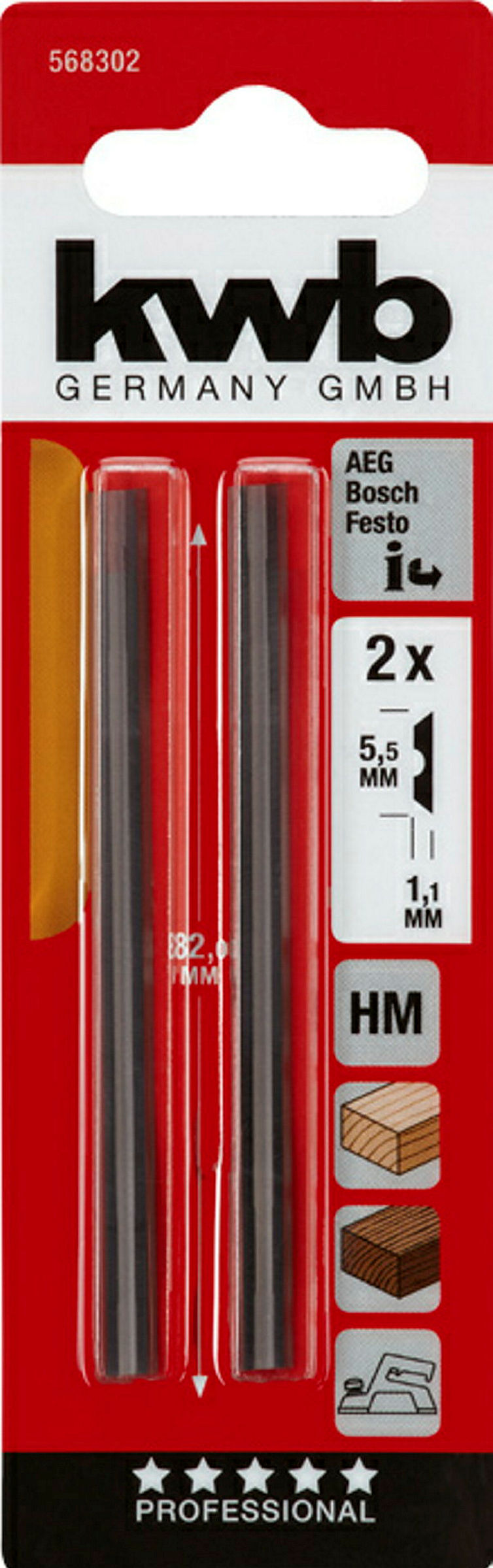 Hobel-Wendemesser HM, H 83