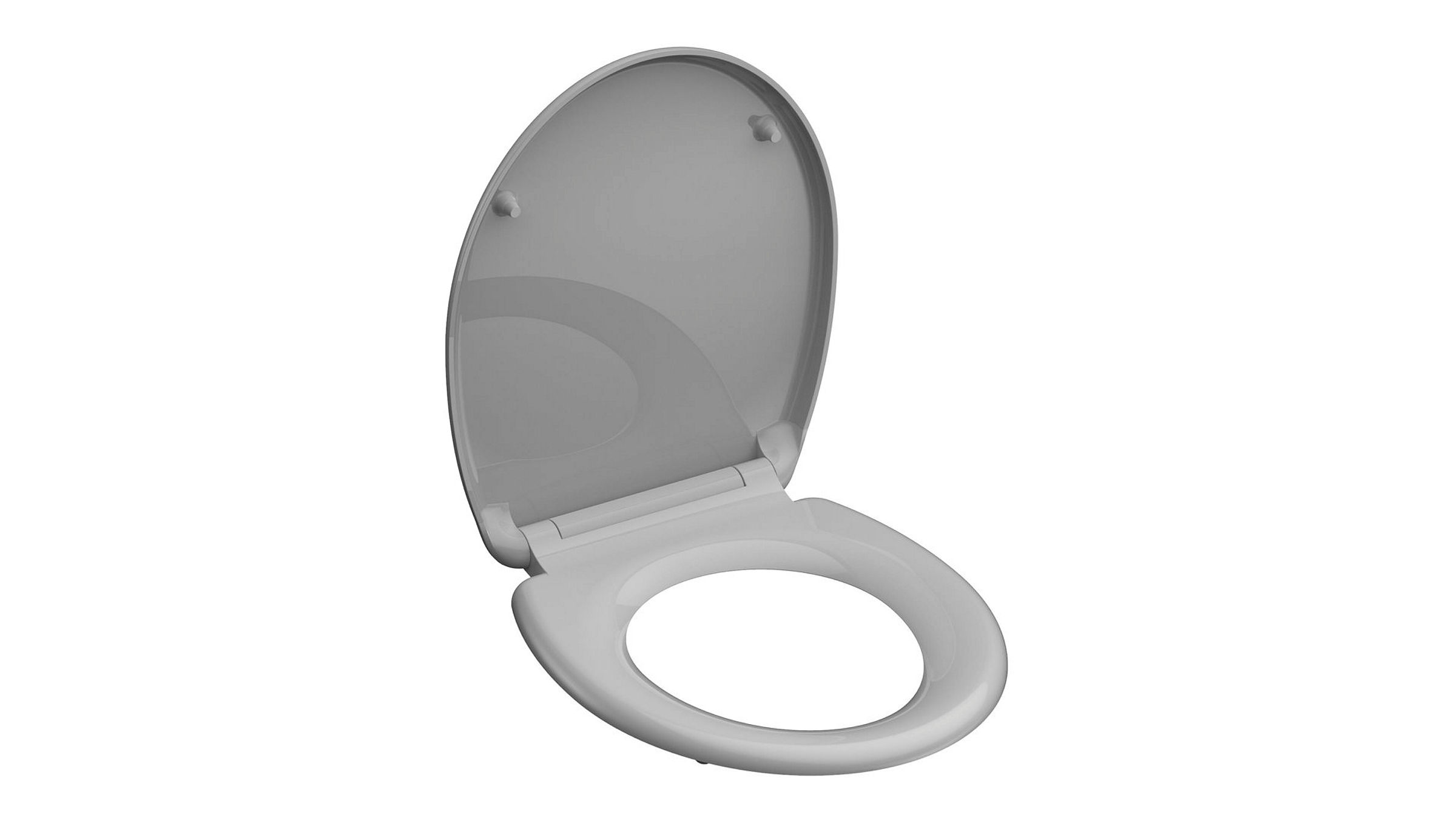 Duroplast WC-Sitz GREY, mit Absenkautomatik und Schnellverschluss