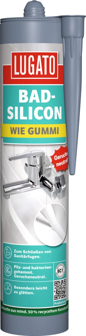 Bad-Silicon Wie Gummi 310 ml, grau