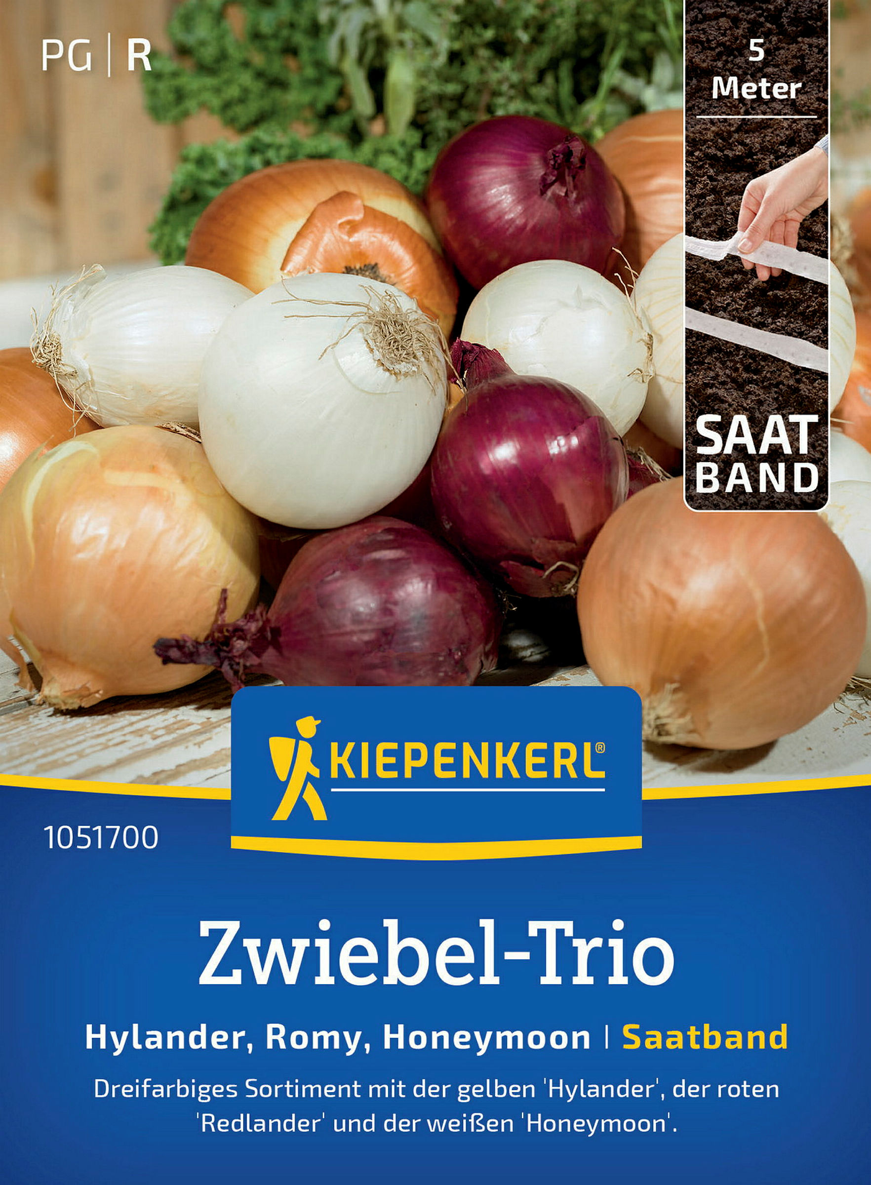 Kiepenkerl Zwiebel-Trio Hylander, Romy, Honeymoon, Saatband