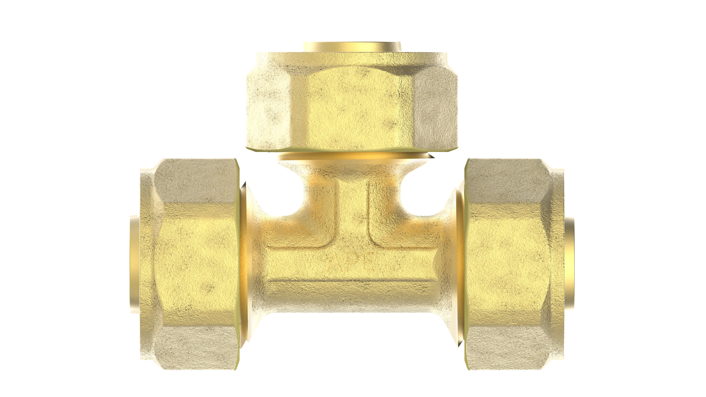 MS T-Stück, blank, 20 mm, Klemmfitting für MSVR