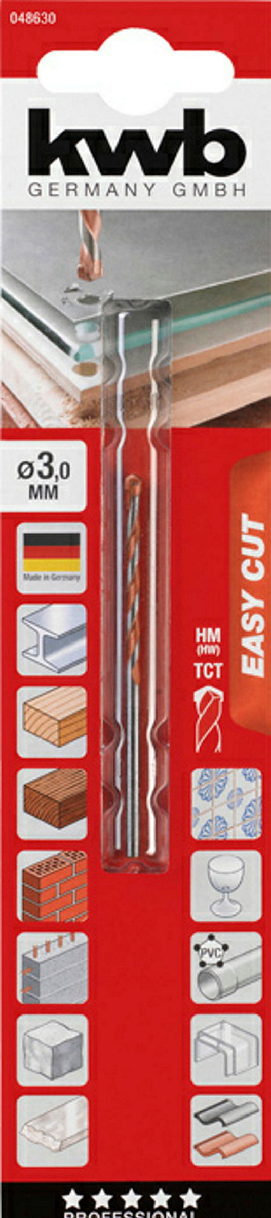 EASY-CUT Allzweckbohrer, ø 3.0 mm