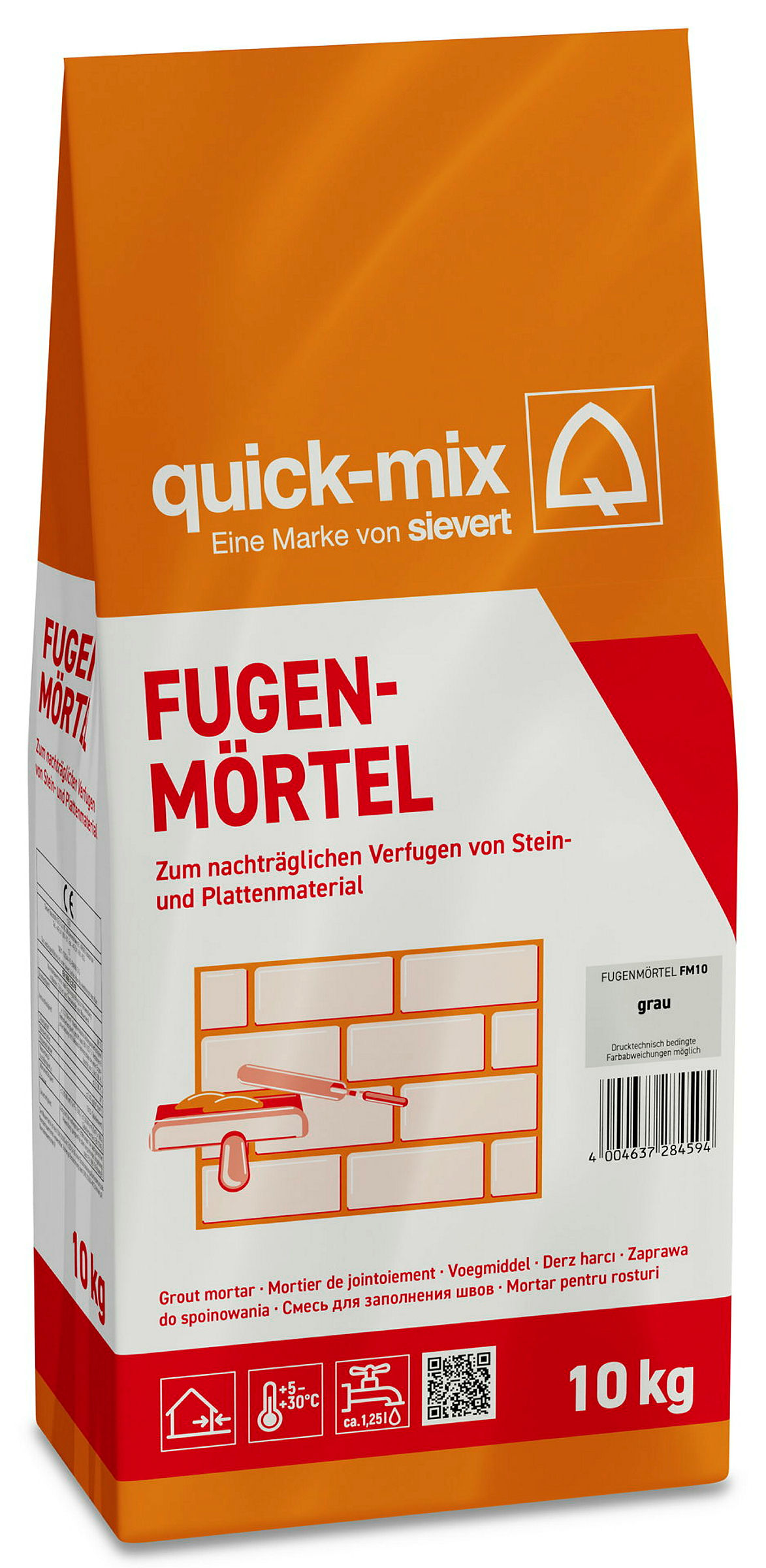 quick-mix Fugenmörtel grau 10 kg