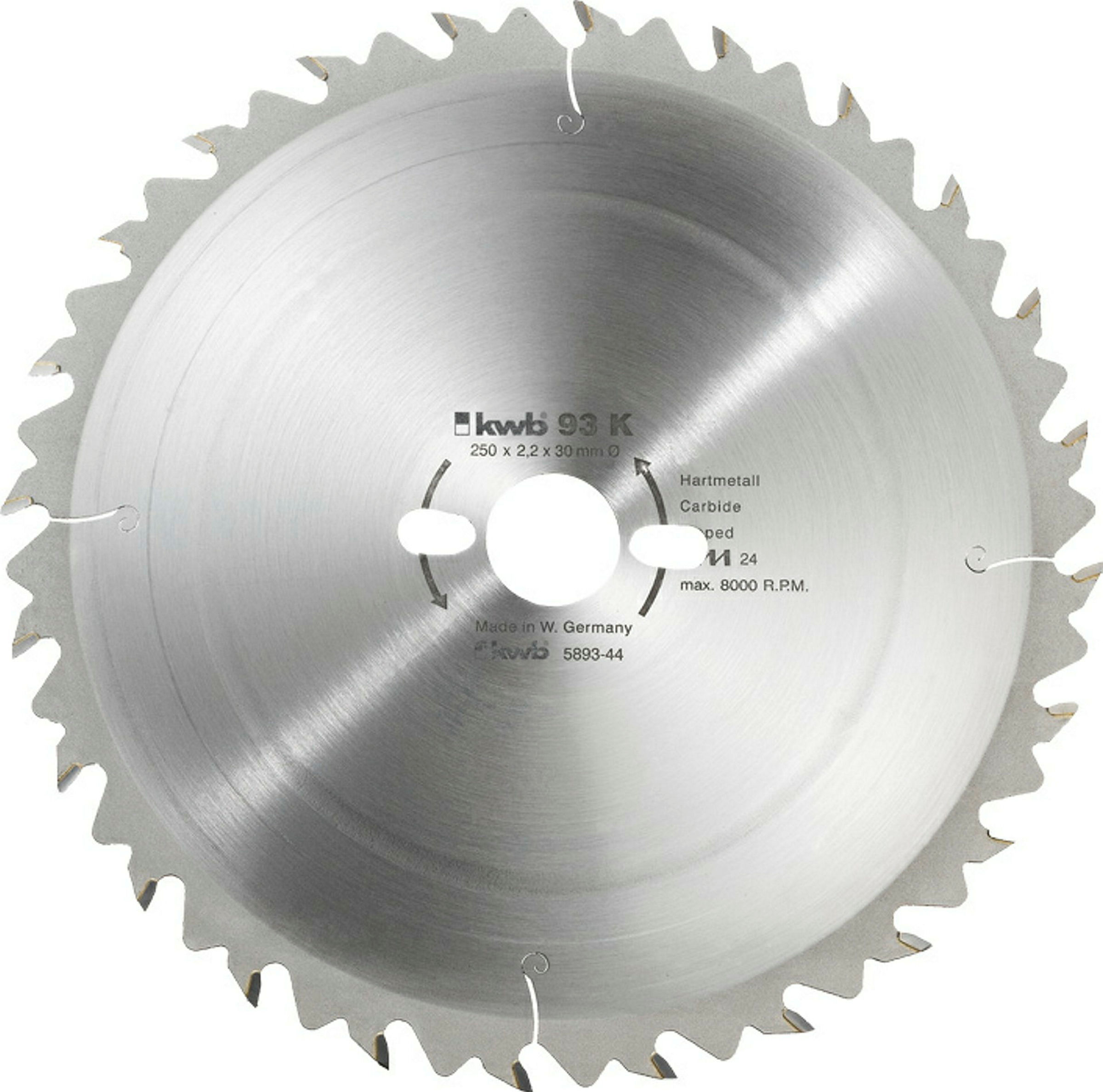 Bauholz-Kreissägeblätter für Bau- und Tischkreissägen Ø 450 x 30 mm